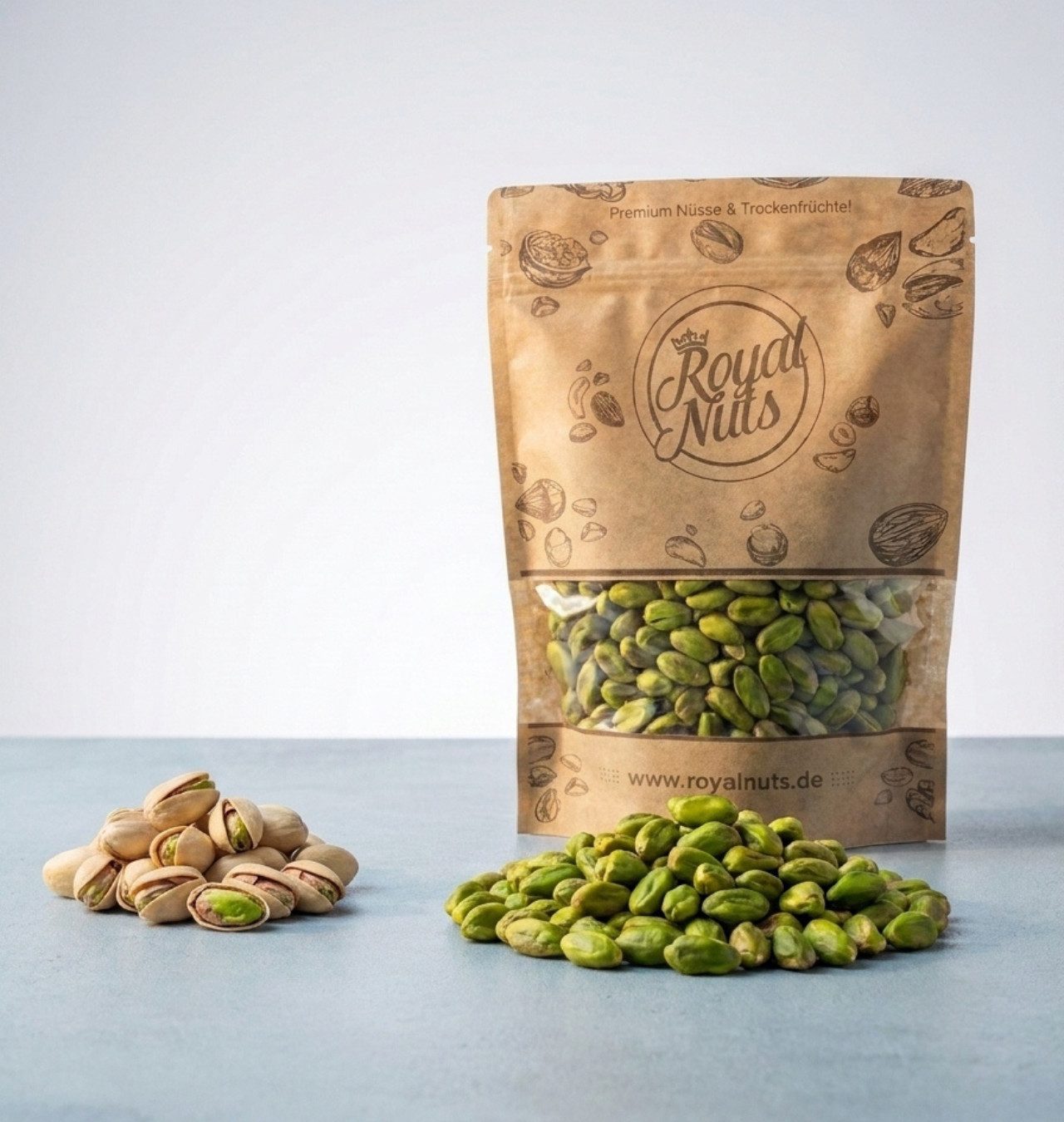 Royalnuts Genuss GmbH Nüsse 500g Pistazienkerne ohne Haut, Royalnuts