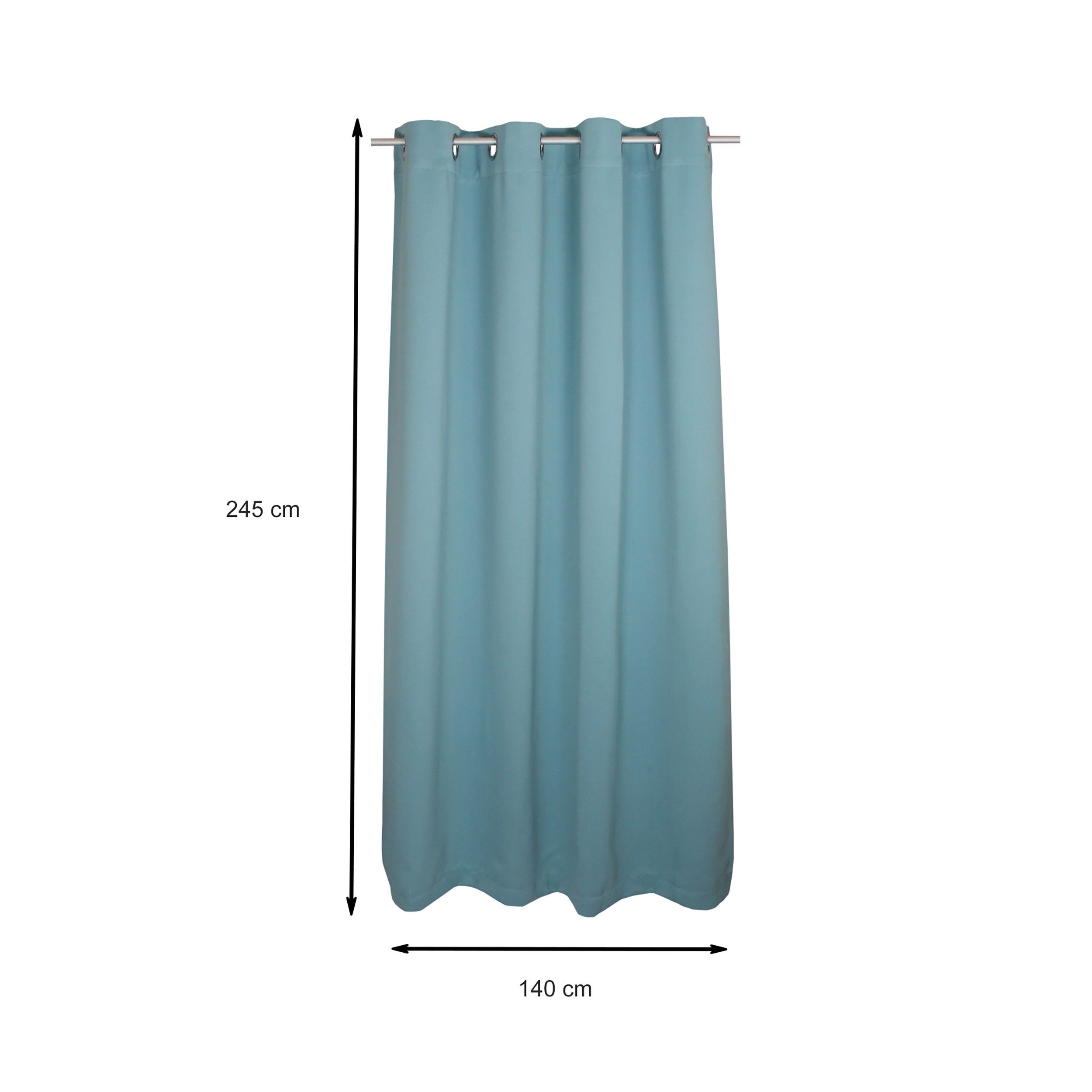 Haus und Deko Verdunkelungsvorhang Verdunkelungsvorhang Ösen Vorhang blickdicht Gardine abdunkelnd verdun (1 St), Ösen, verdunkelnd, Polyester – Bild 2 von 5