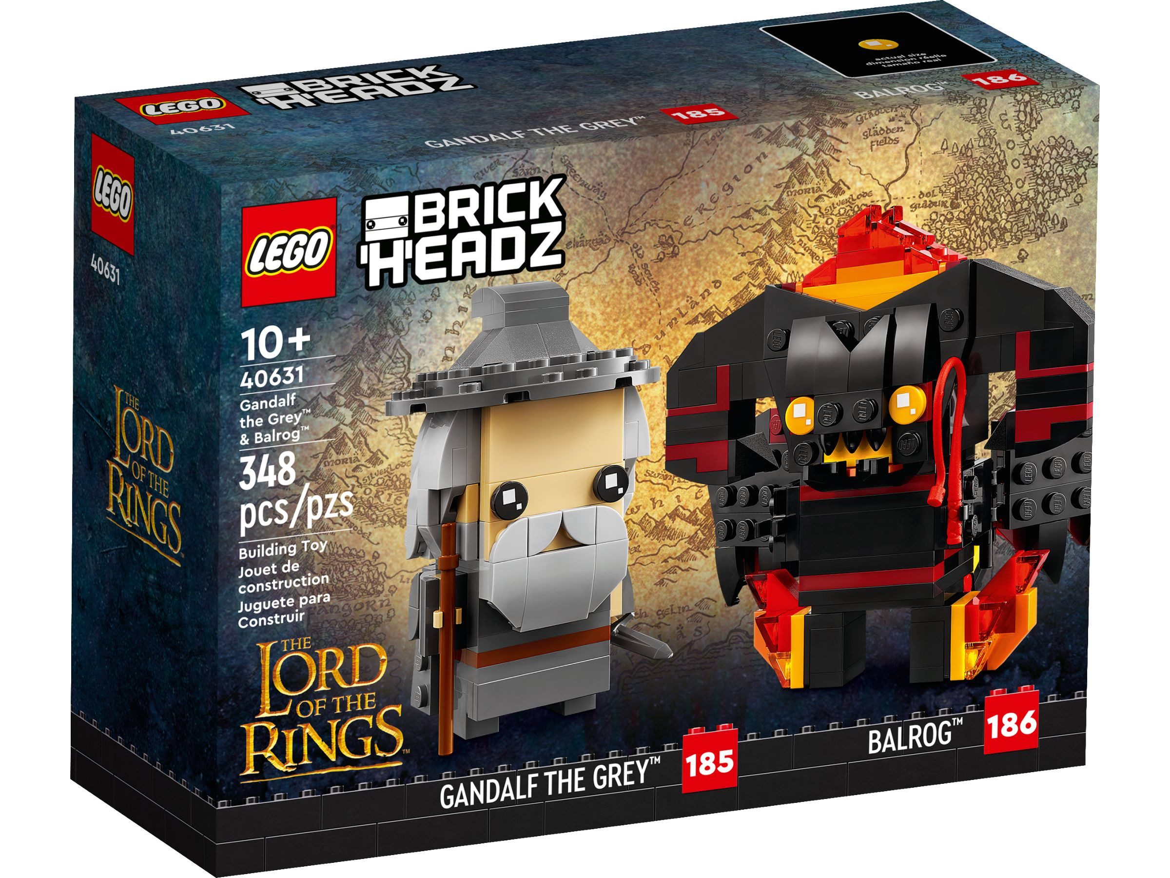 LEGO® BrickHeadz 40631 Gandalf der Graue und Balrog™ Konstruktionsspielsteine