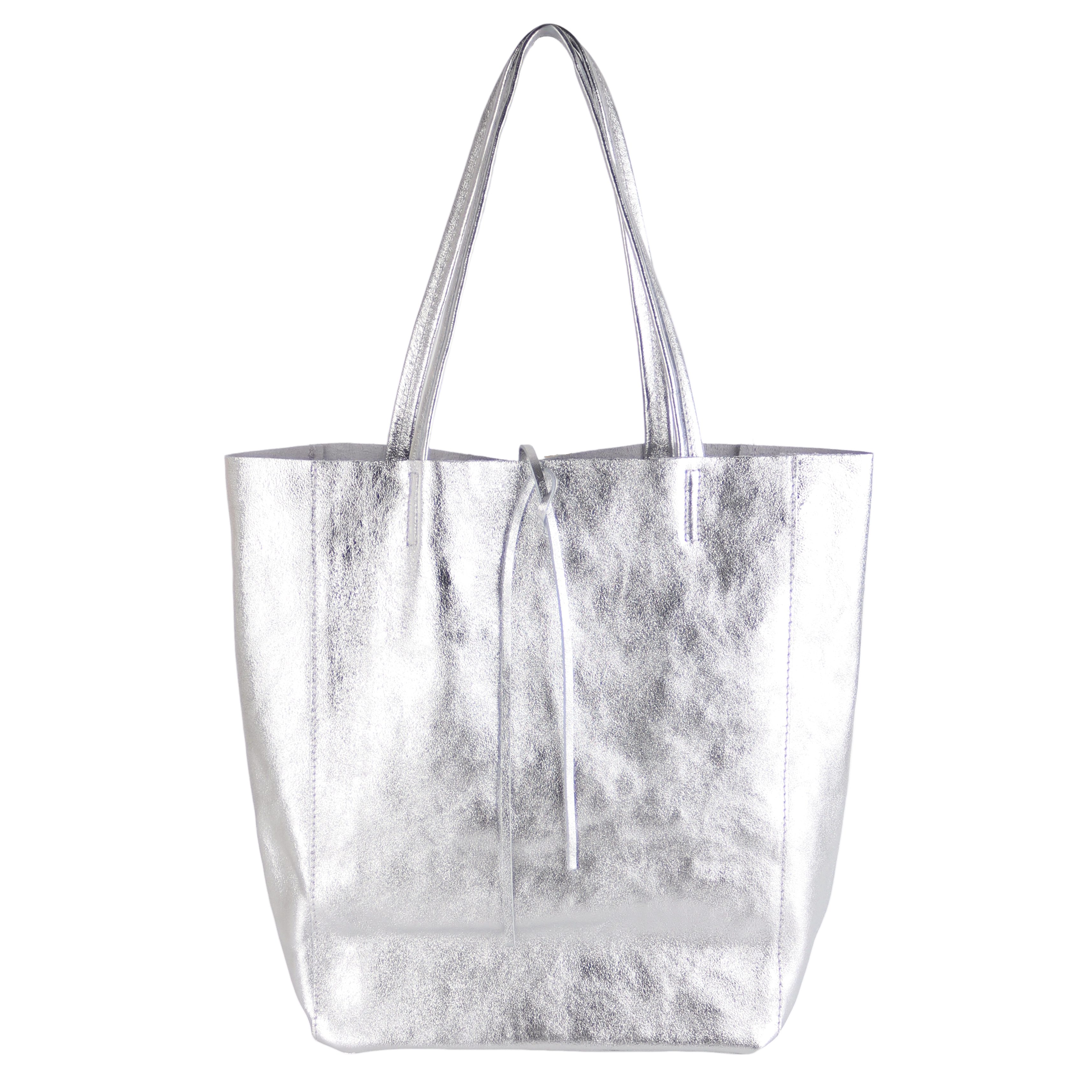 MIRROSI Shopper aus Echtleder, Made in Italy, Henkeltasche Tasche (Einkaufstasche in vielen trendigen Farben), Tragetasche (38x38x16cm) mit Stauraum A4 Ordner