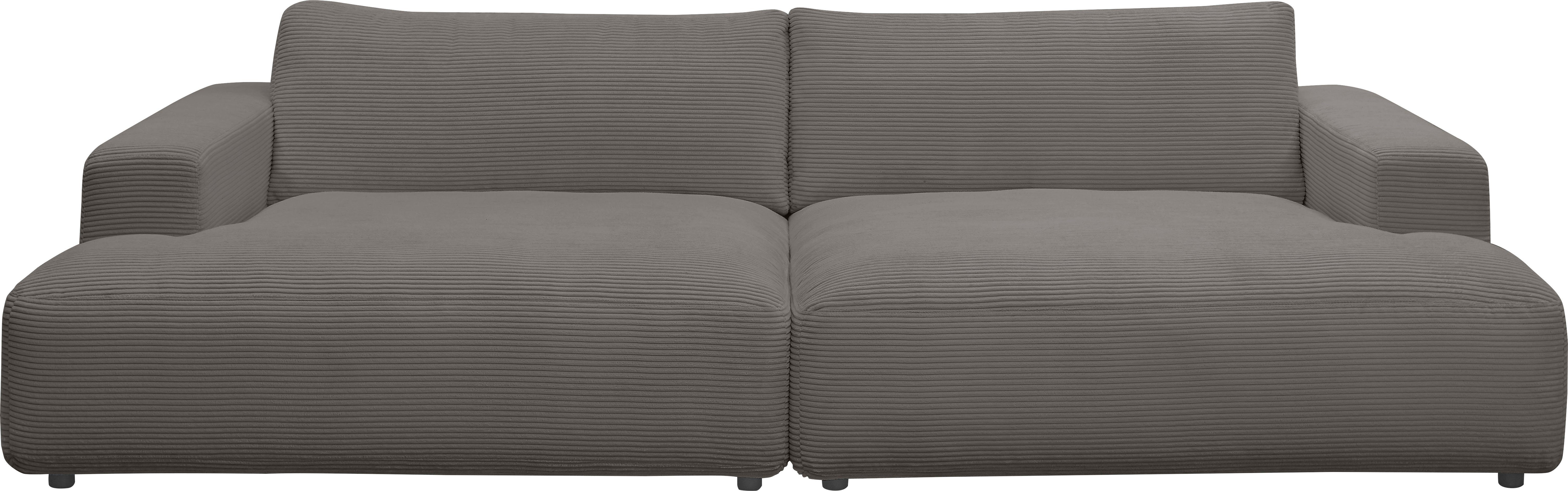 GALLERY M branded by Musterring Loungesofa Lucia, Cord-Bezug, Breite 292 cm dark-grey | Alle Sofas