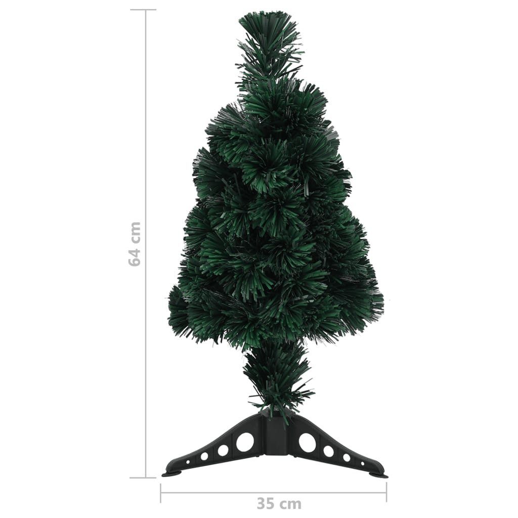 vidaXL Künstlicher Weihnachtsbaum mit Ständer Schlank cm 64 Glasfaser Künstlicher Weihnachtsbaum