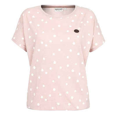 naketano T-Shirt Damen rosa mit weißen Punkten