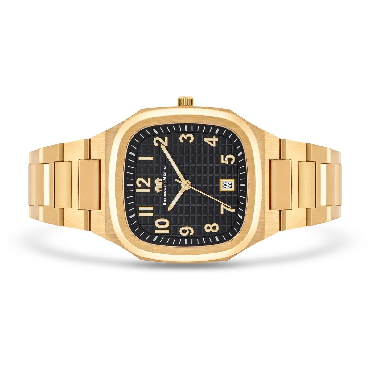 Rhodenwald & Söhne Quarzuhr Ikador gelbgold, Armband aus Edelstahl günstig online kaufen