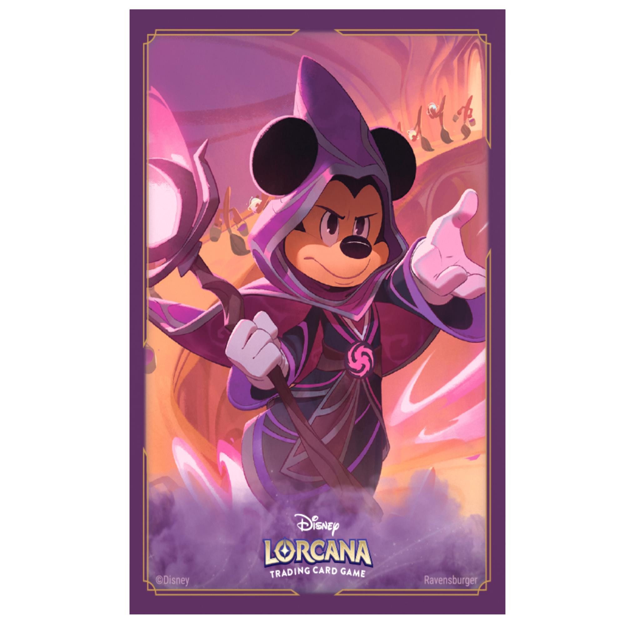Ravensburger Sammelkarte Lorcana Sleeves - Mickey - Eigenwilliger Zauberer
