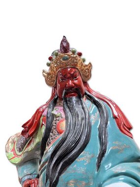 Asien LifeStyle Buddhafigur Guan Yu China Krieger Porzellan Figur chinesischer Soldat Skulptur
