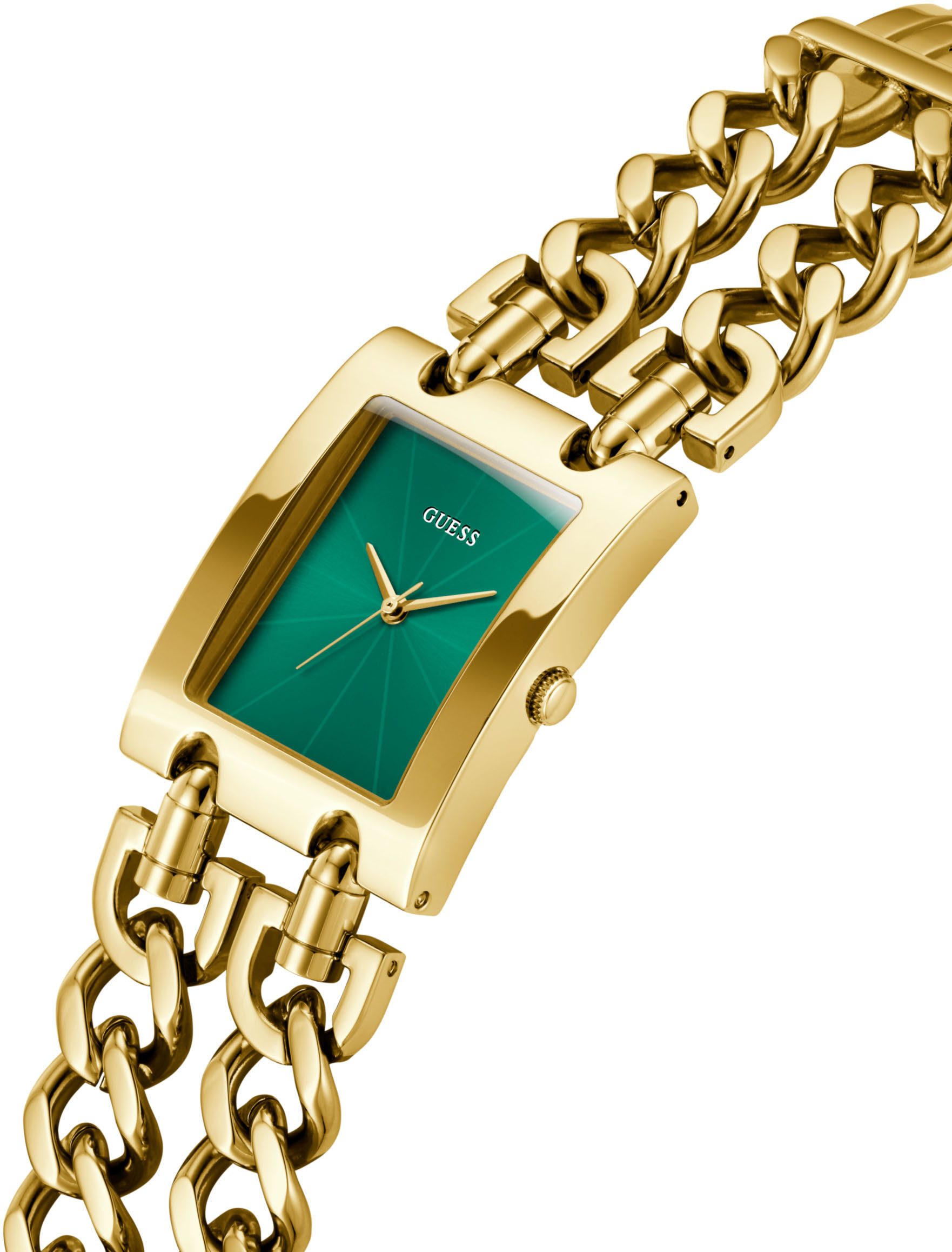 Guess Quarzuhr HEAVY METAL GW0740L2, Armbanduhr, Damenuhr, Edelstahlarmband günstig online kaufen