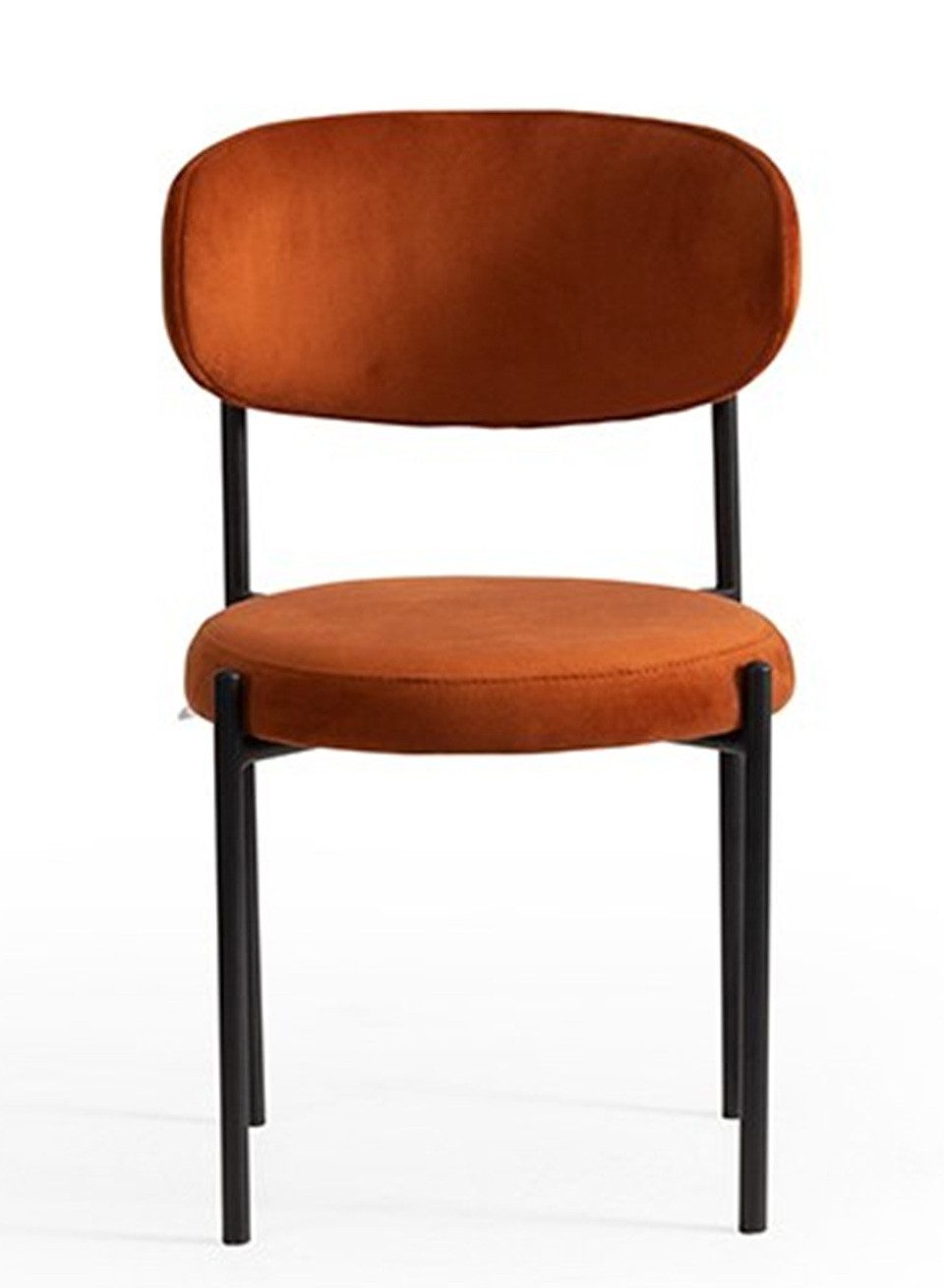 JVmoebel Esszimmerstuhl Oranger Esszimmer Möbel Stuhl Einsitzer Polsterstuhl Textil (1 St), Made in Europa