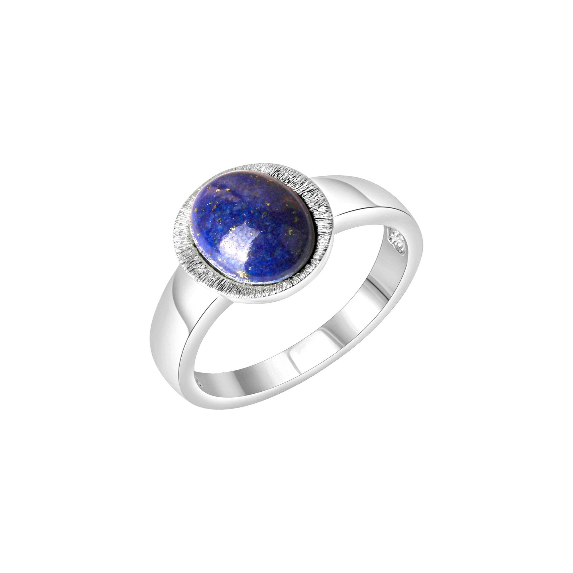 Vivance Fingerring 925/- Sterling Silber rhodiniert Lapislazuli