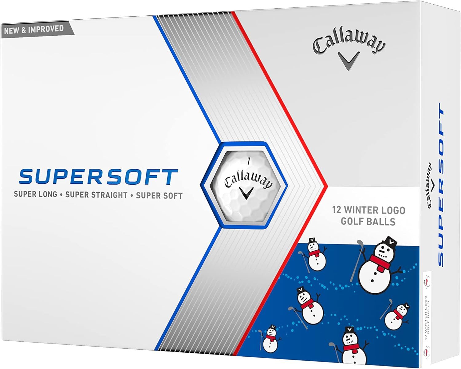 Callaway Golfball Callaway Supersoft Golfball (1 Dutzend) 12 Stück Winter Edition, Winter-Edition