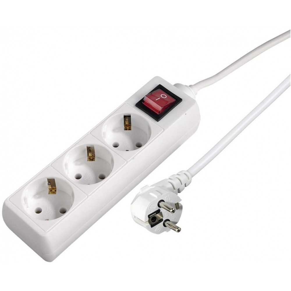 Hama Hama Steckdosenleiste mit Schalter - 1,4m Verl. Audio- & Video-Adapter Steckdosenleiste zu Steckdosenleiste