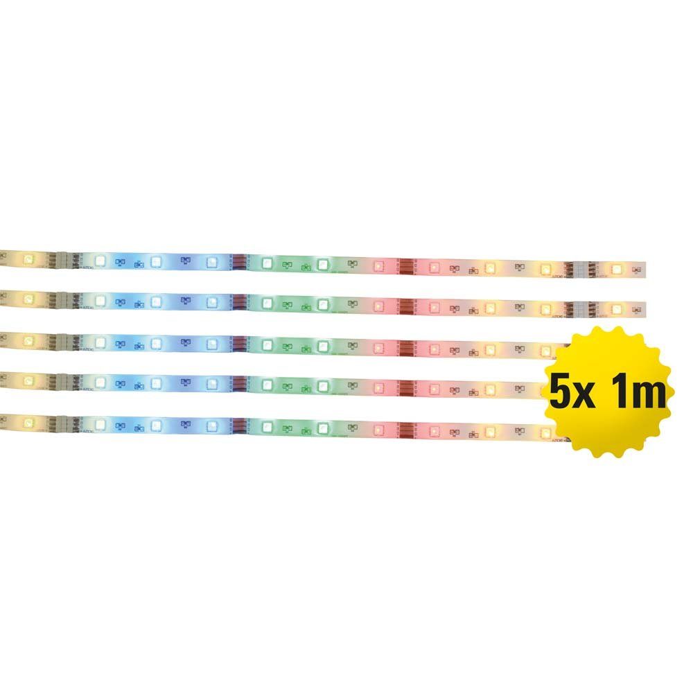 näve Dekolicht, LED-Leuchtmittel fest verbaut, Warmweiß, Farbwechsel, Stripe Lichterkette Wohnzimmerlampe Fernbedienung bunt dimmbar RGB LED