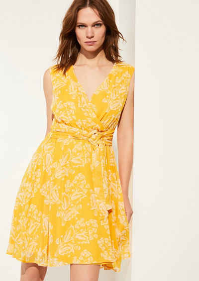 Comma Minikleid »Chiffon-Kleid mit floralem Print«