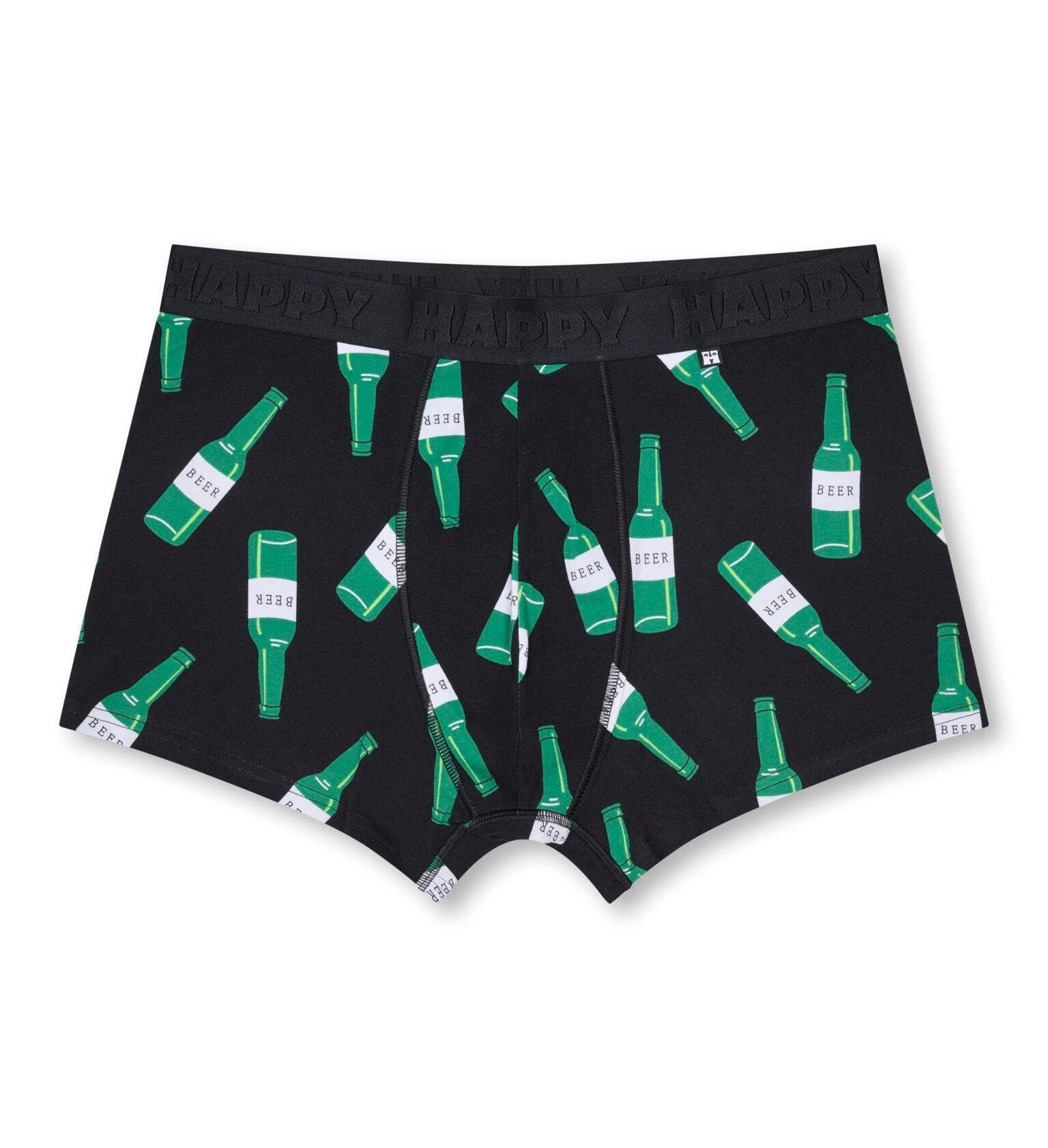 Happy Socks Boxershorts Unterwäsche Beer (Baumwolle) mehrfarbig schwarz Herren - 3 Stück