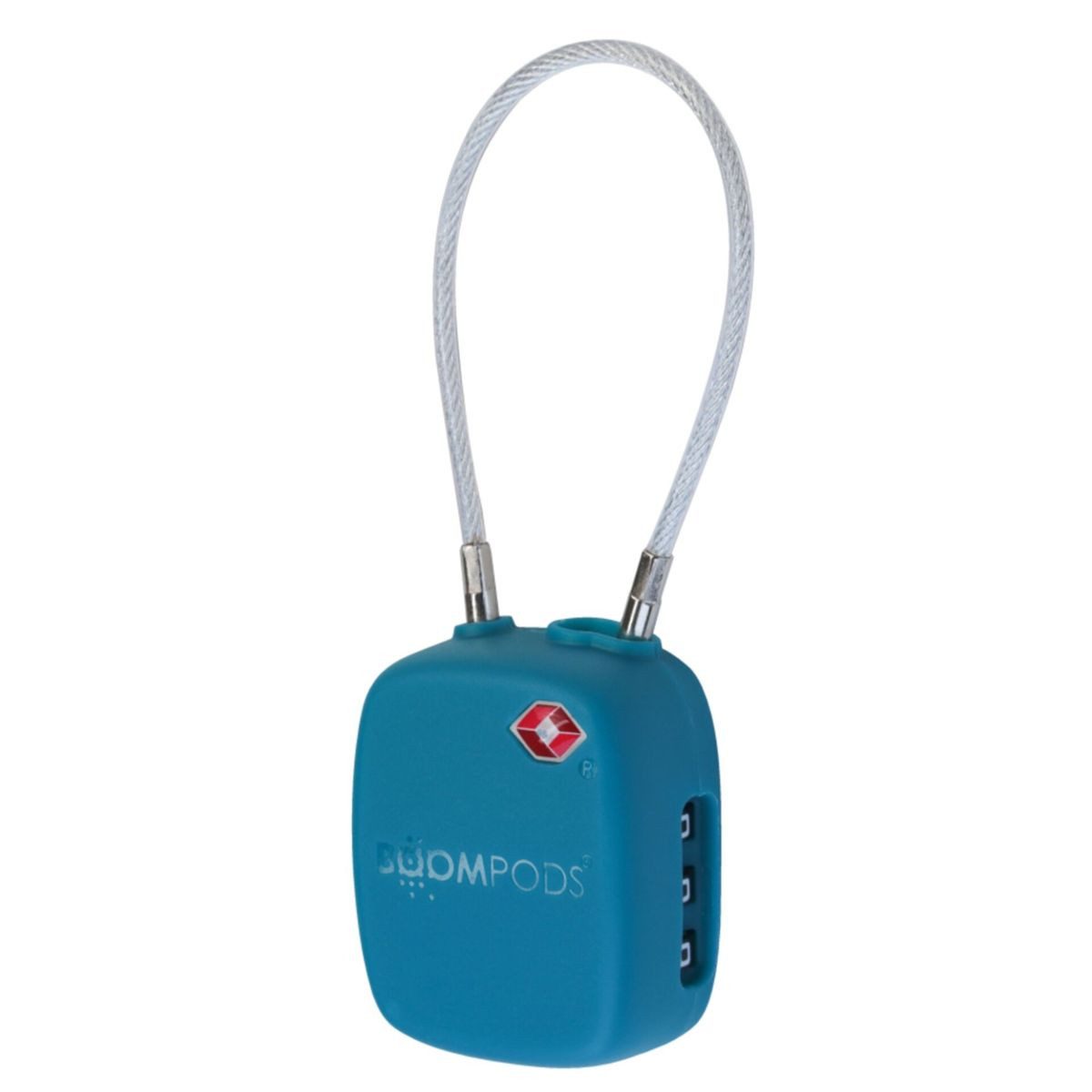 Boompods LOCK TSA Bag Tracker Ocean Blue Diebstahlalarm