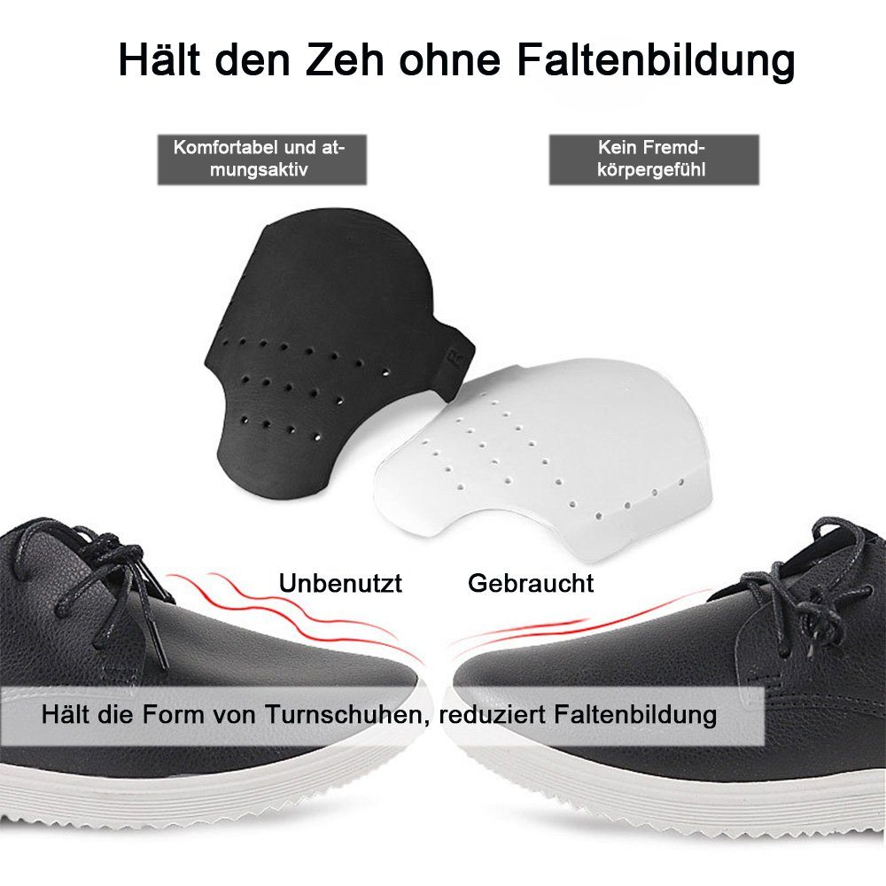 zggzerg Schuhdehner 2 Paar Schuhe Falten Anti Schuhschilde Schutz, Gegen Schuhknicke