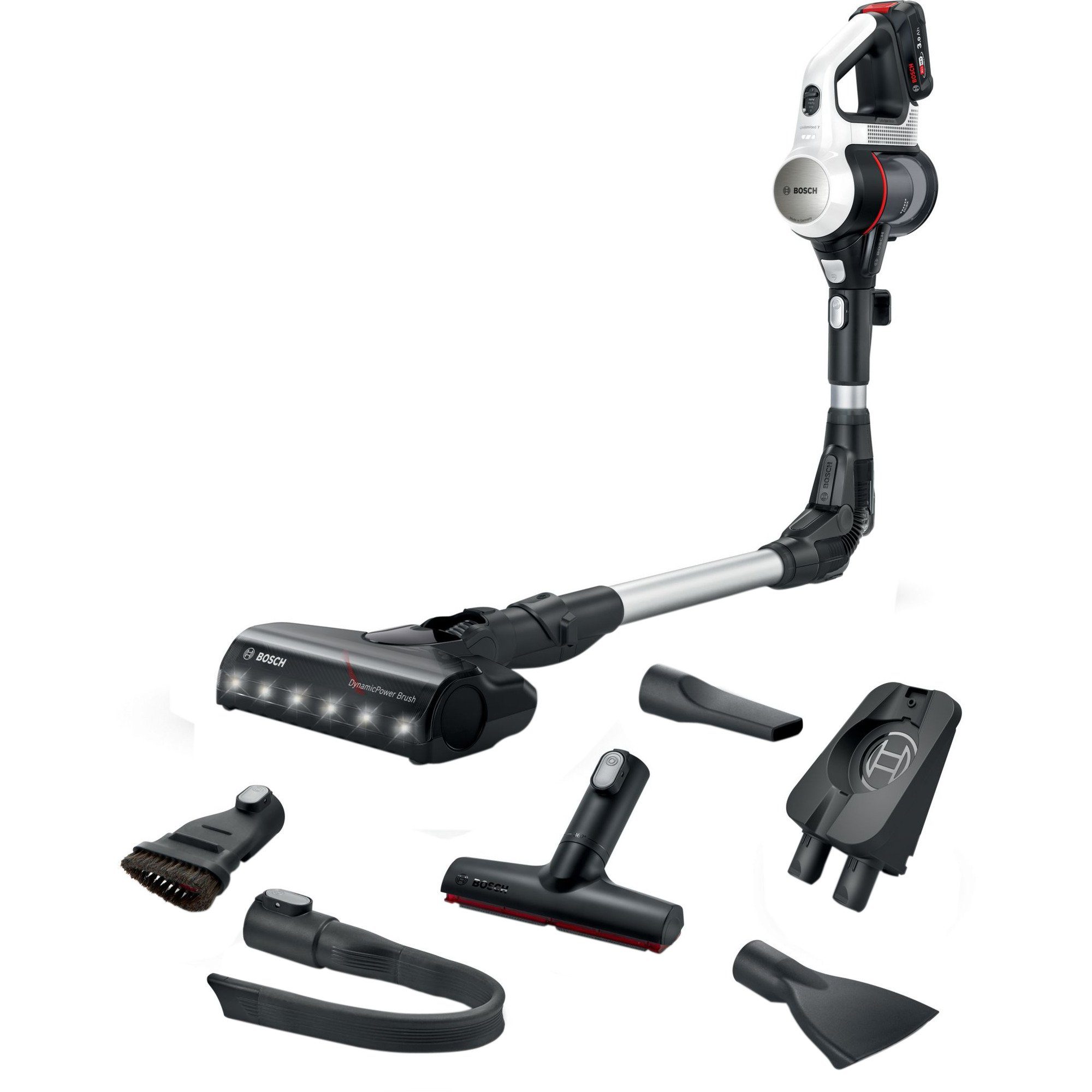 BOSCH Bodenstaubsauger Bosch Home Unlimited 7 BSS711W, Stielstaubsauger, Beutellos