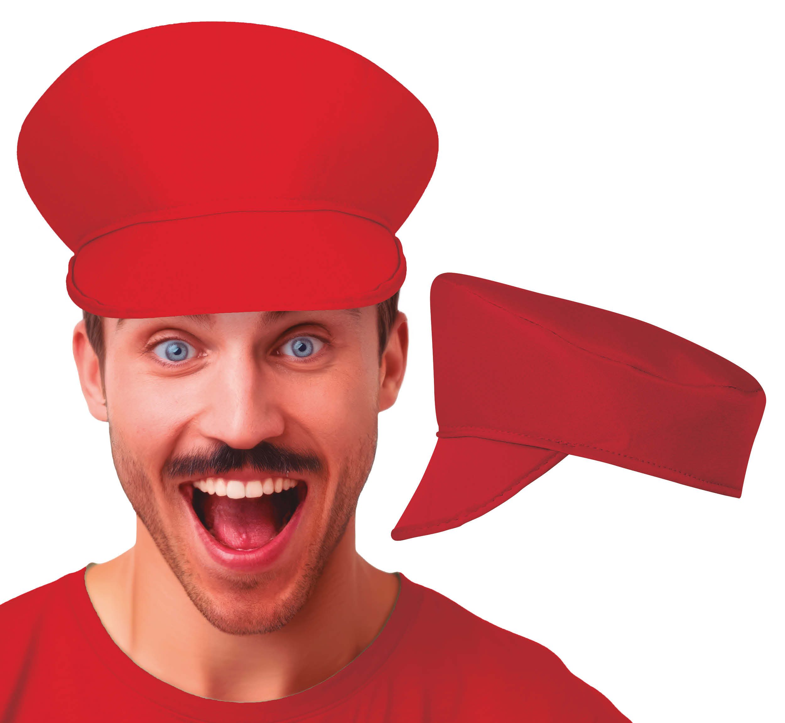 Fiestas Guirca Kostüm, Videospiele Karneval Kopfbedeckung Abenteuerfigur Cosplay Kostüm Supe