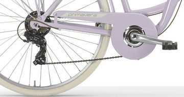 MBM Cityrad NEW Primavera, 6 Gang Shimano TY300 Schaltwerk, Kettenschaltung, für Damen, Kettenschaltung