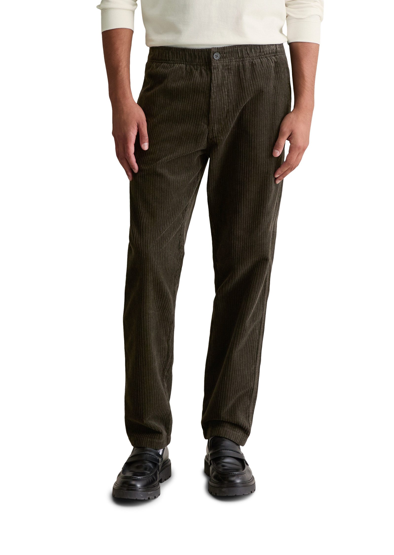 Marc O'Polo DENIM Cordhose normale Bundhöhe, Tapered Fit, Elastischer Bund günstig online kaufen