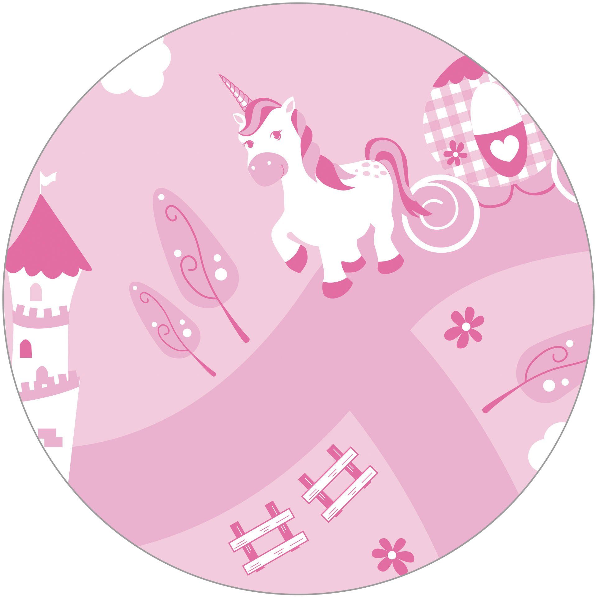 Deckelbremse; rosa/pink, roba® Kinderzimmer mit Krone, Truhe fürs