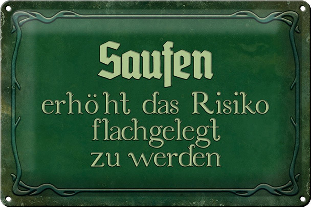 Hebold Metallschild Schild Blech 30x20cm Made in Germany Spruch