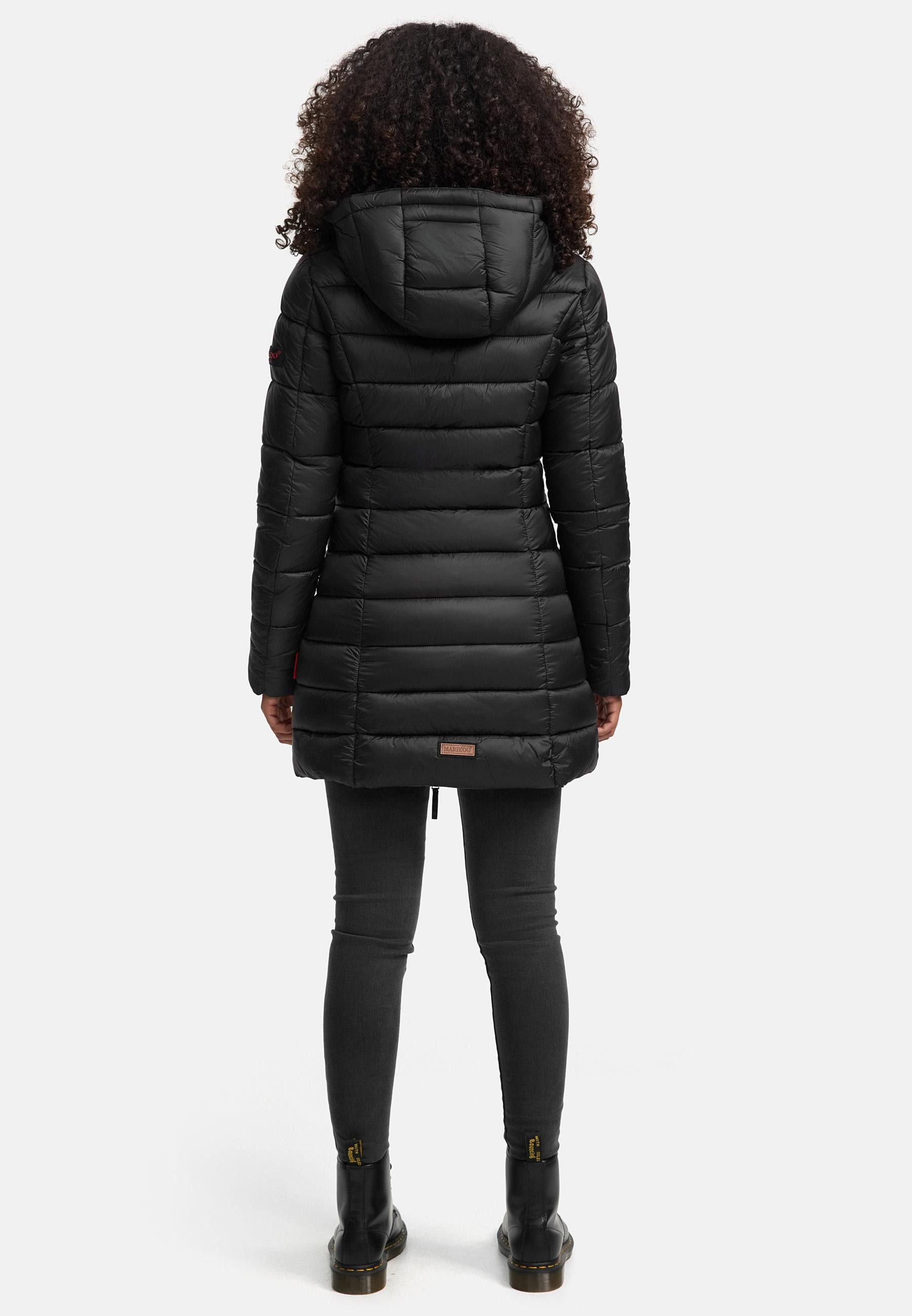 Marikoo Steppmantel Abendsternchen zeitloser Wintermantel mit schmaler Steppung