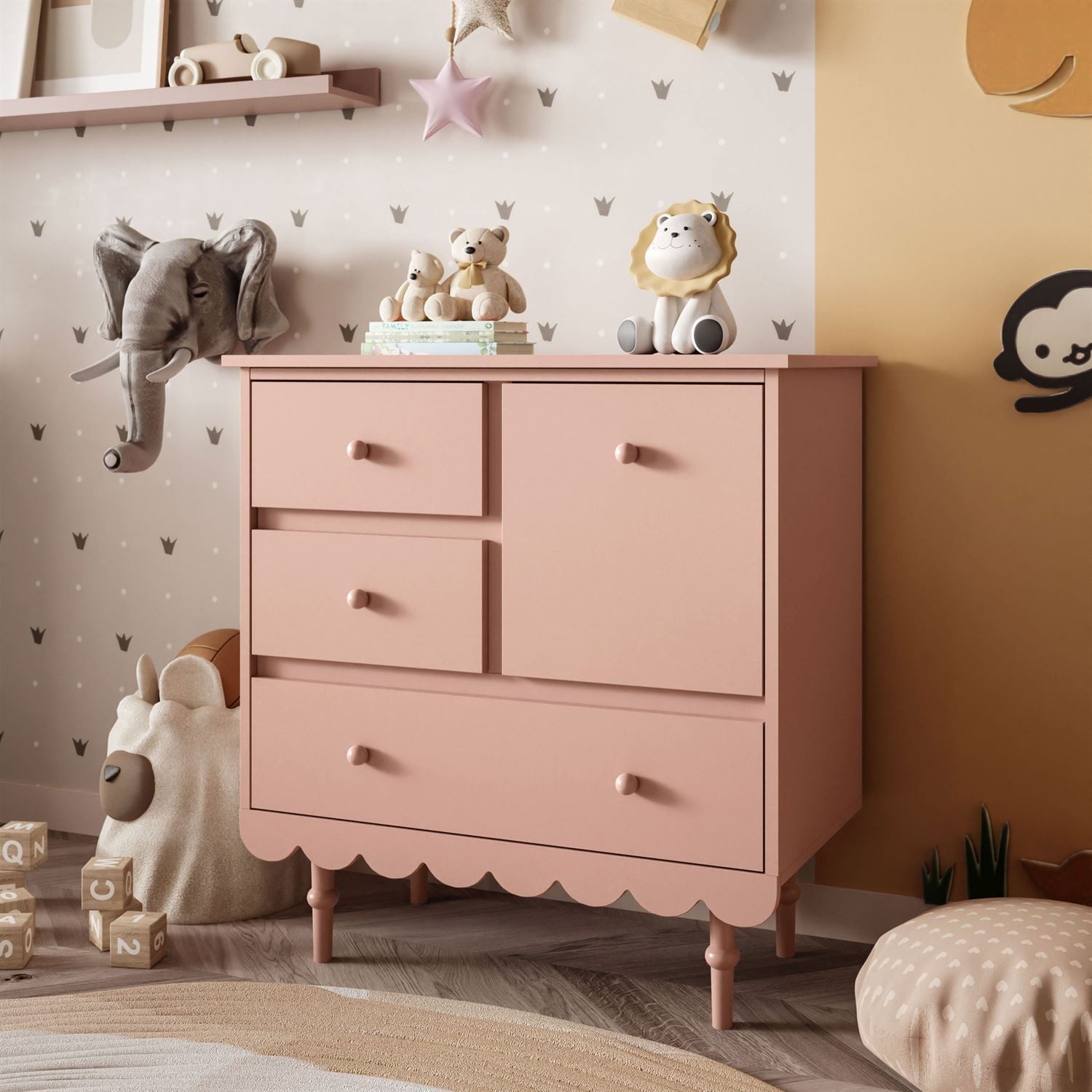 Lookway Kommode BABUSHKA Sideboard mit Schubladen