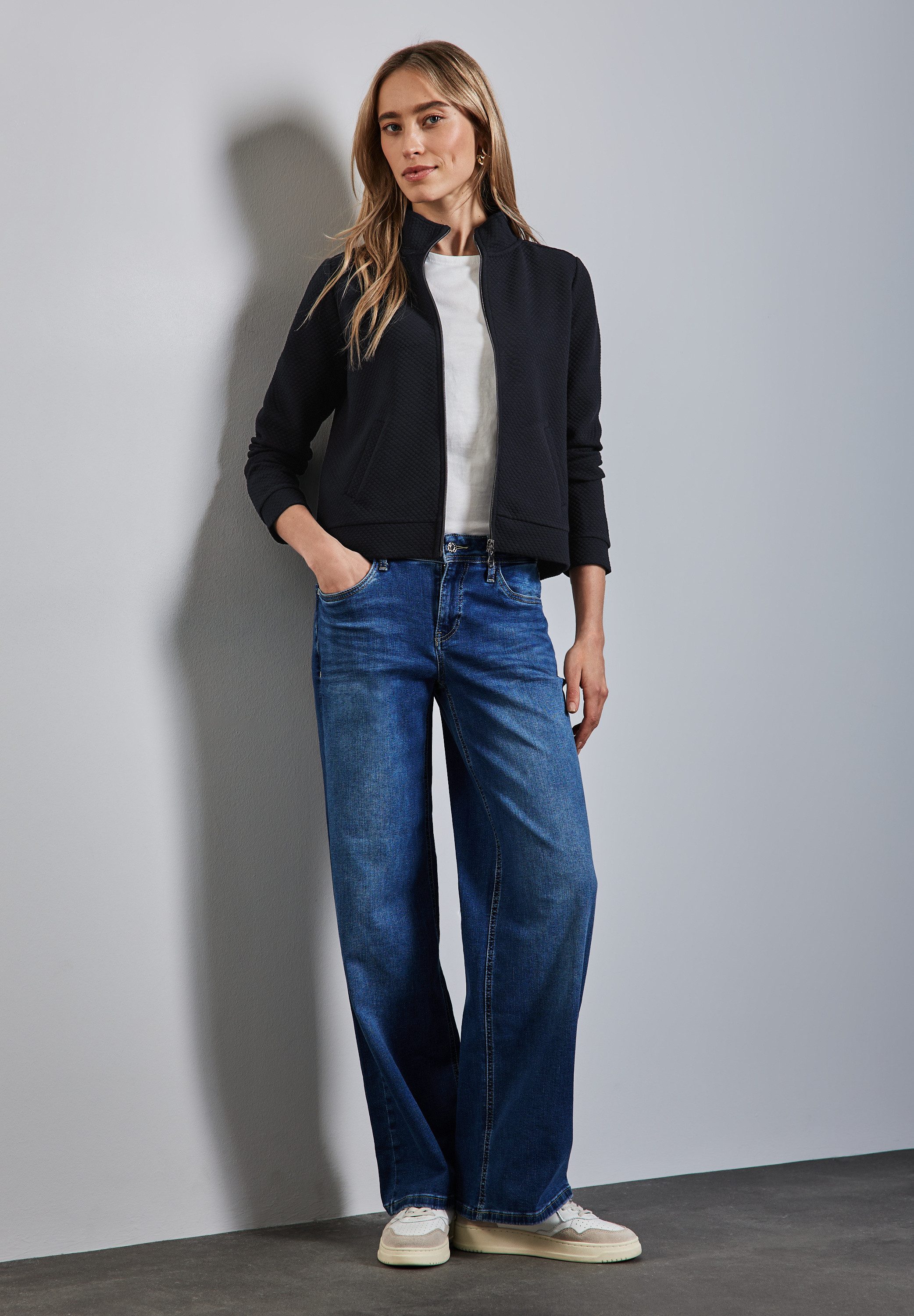 STREET ONE Cardigan mit Stehkragen