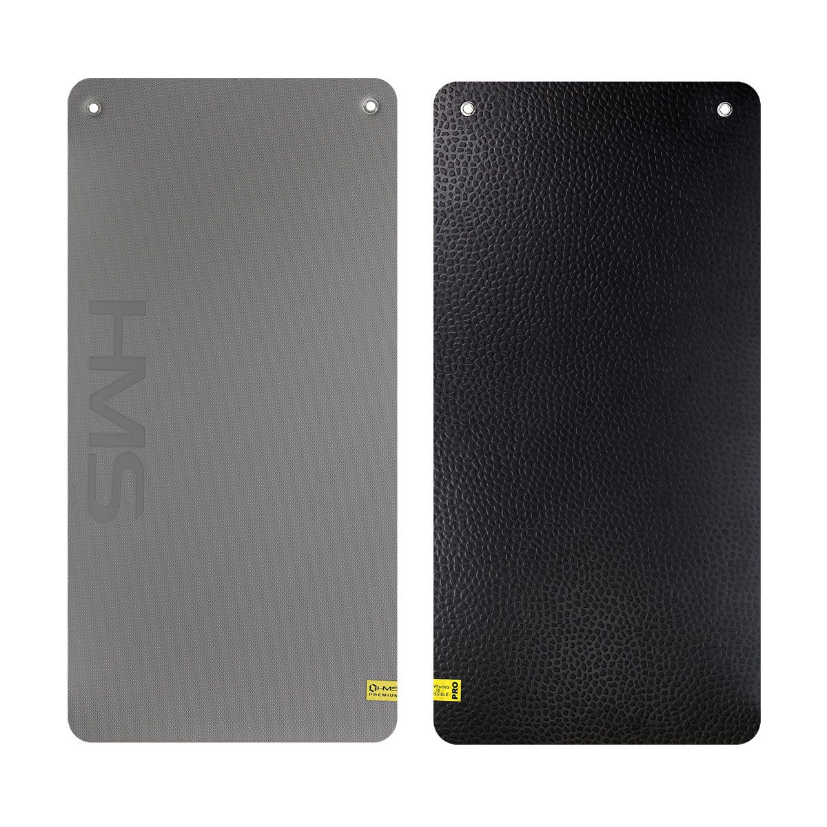 HMS Premium Fitnessmatte Trainingsmatte Gymnastikmatte Sportmatte (Spar-Set, 1-St., 120x60x2 cm rutschfest), Ösen zum Aufhängen, rutschfest, 20 mm dick, TPE/EVA