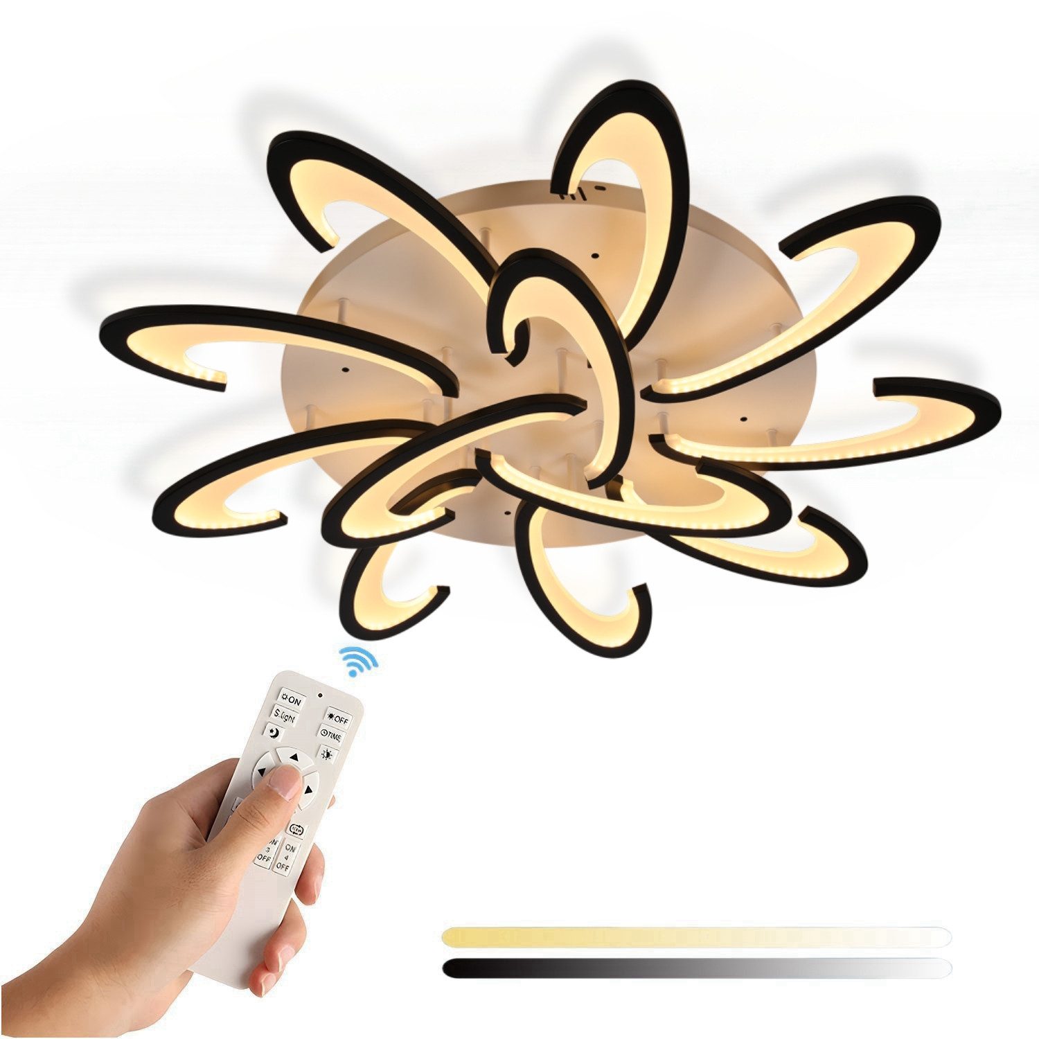 LETGOSPT Deckenleuchte Moderne LED Deckenleuchte Dimmbar günstig online kaufen