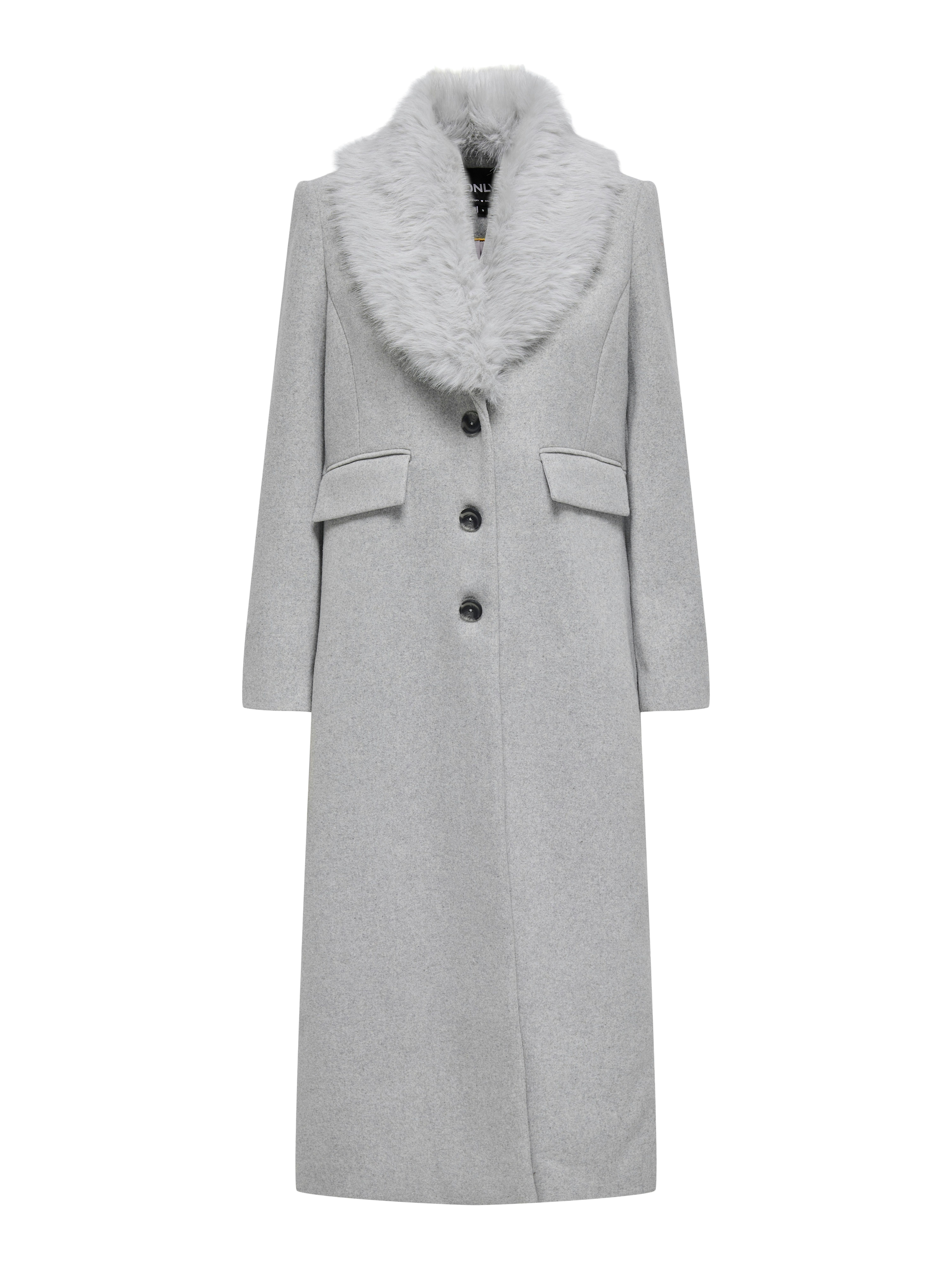 ONLY Langmantel ONLANNIE LIFE FUR COLLAR günstig online kaufen