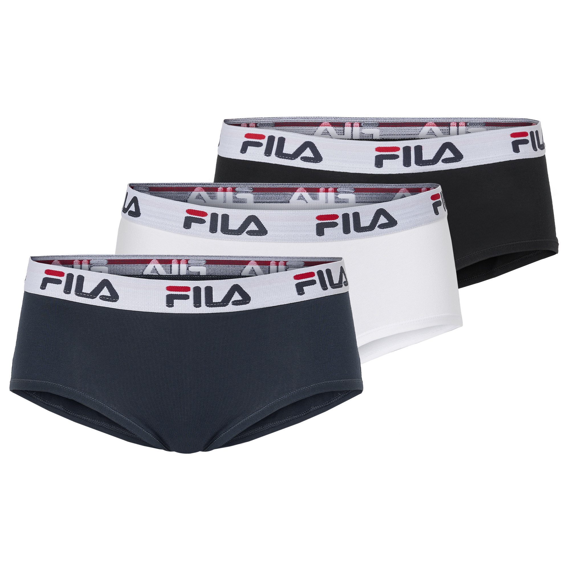 Fila Panty (3er Pack) mit Logoschriftzug, elastisch, Cotton-Mix