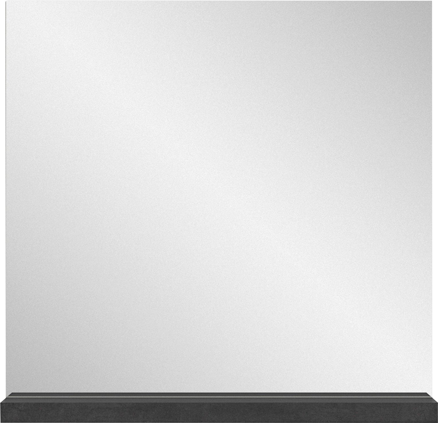 Home affaire Wandspiegel Skoskap, Breite 60 cm, 1 Ablageboden, inklusive Wandmontagematerial (1-St), Garderobenspiegel, Spiegel, Flurspiegel, Dielenspiegel, Spiegelpaneel