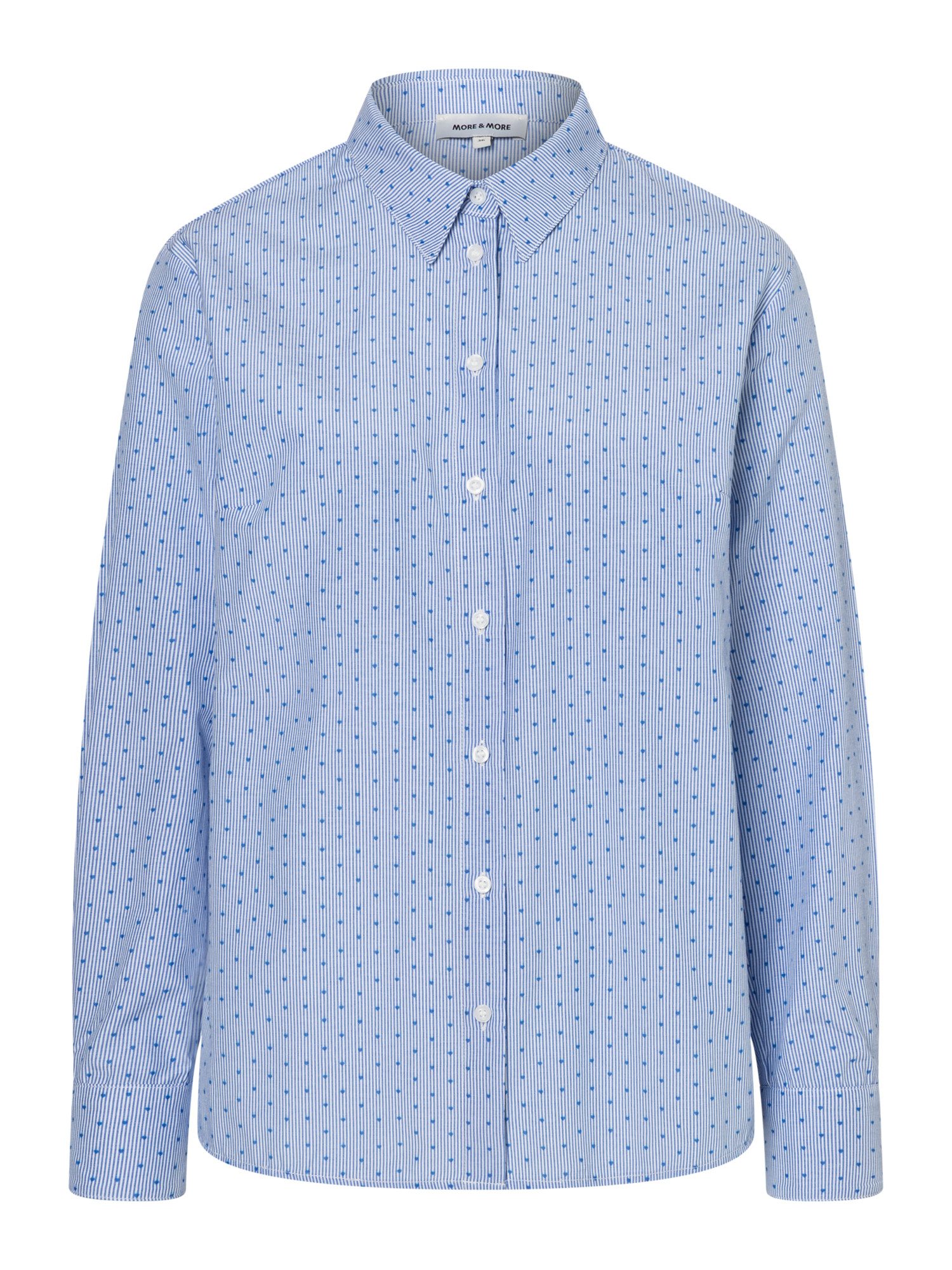 MORE&MORE Langarmbluse süße Langarmbluse, Herzchenprint