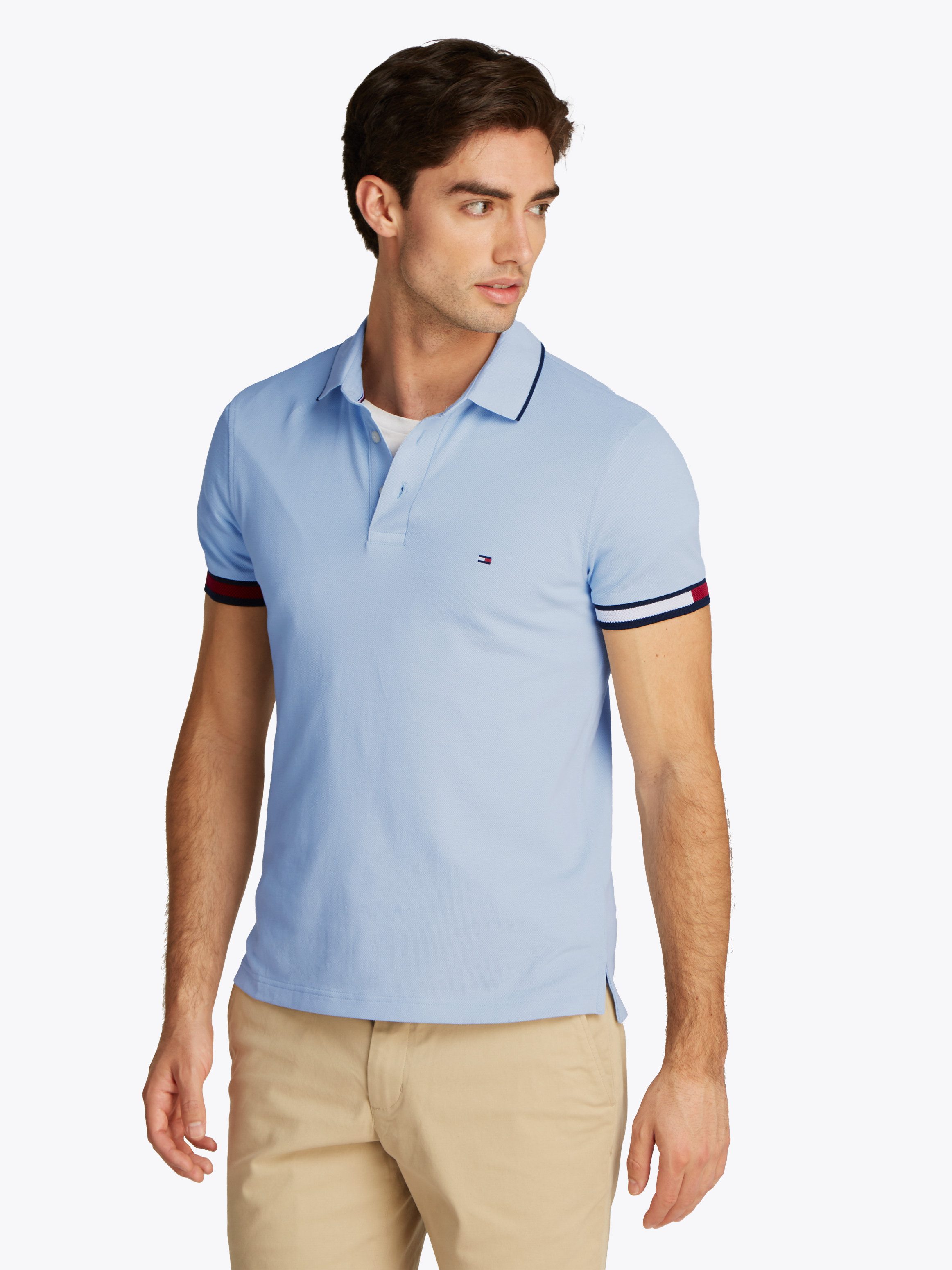 Tommy Hilfiger Poloshirt FLAG CUFF SLIM günstig online kaufen