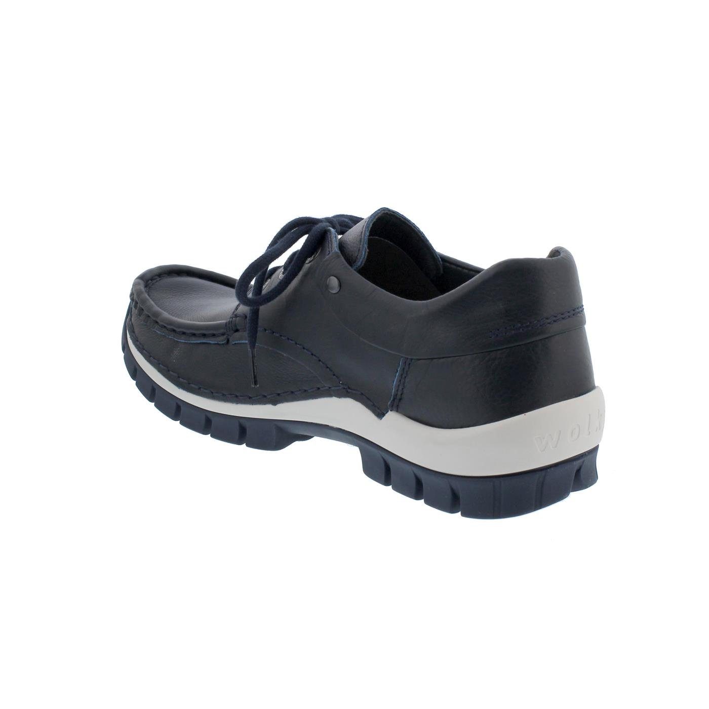 Nappa FLY Blue, Leather, WINTER 0472624-800 Schnürschuh WOLKY Halbschuh,