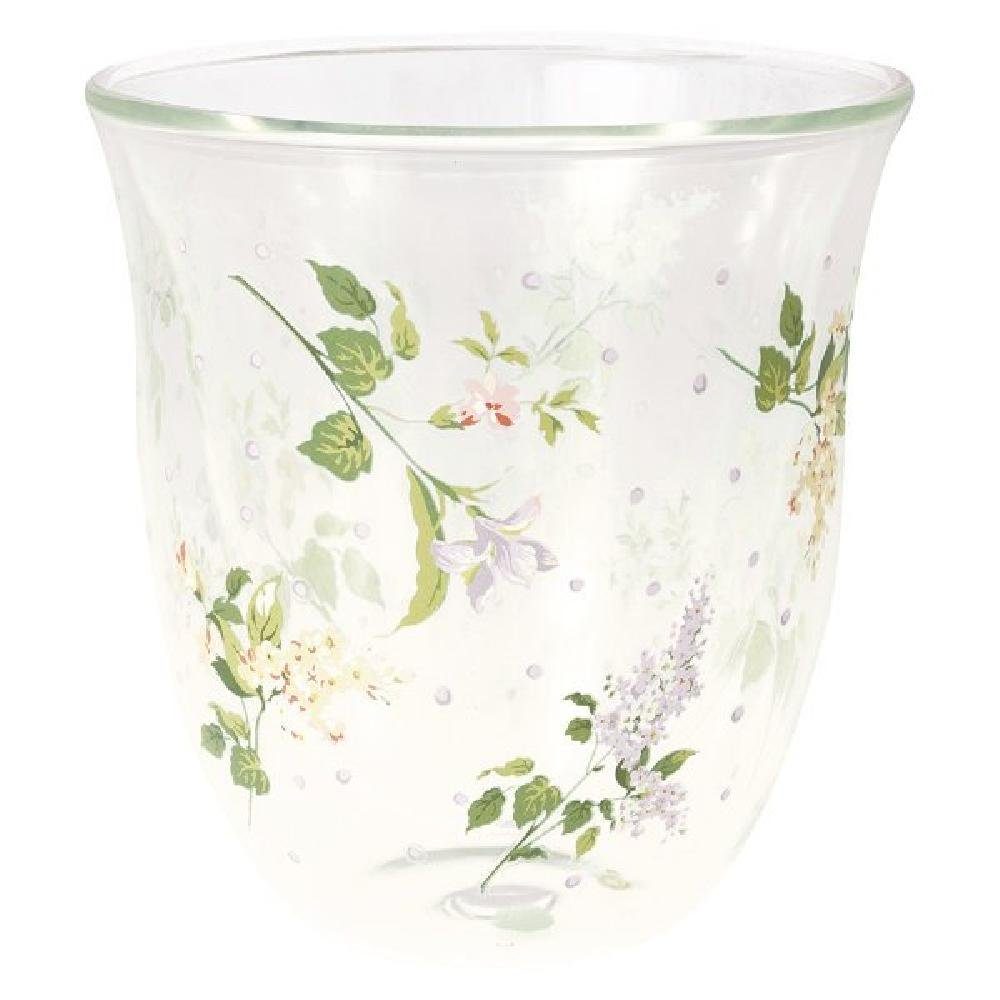 Greengate Leerglas Glasbecher Asta White