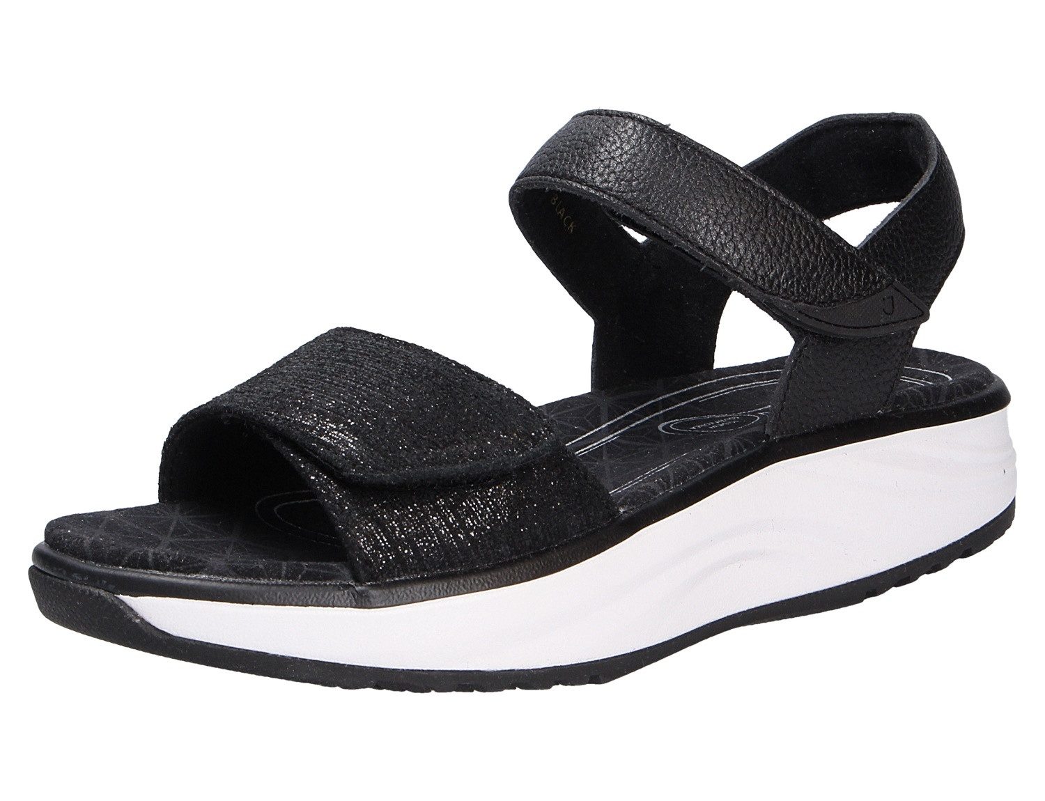 Joya Damen Sandale (Bequemes Fußbett) Echtleder