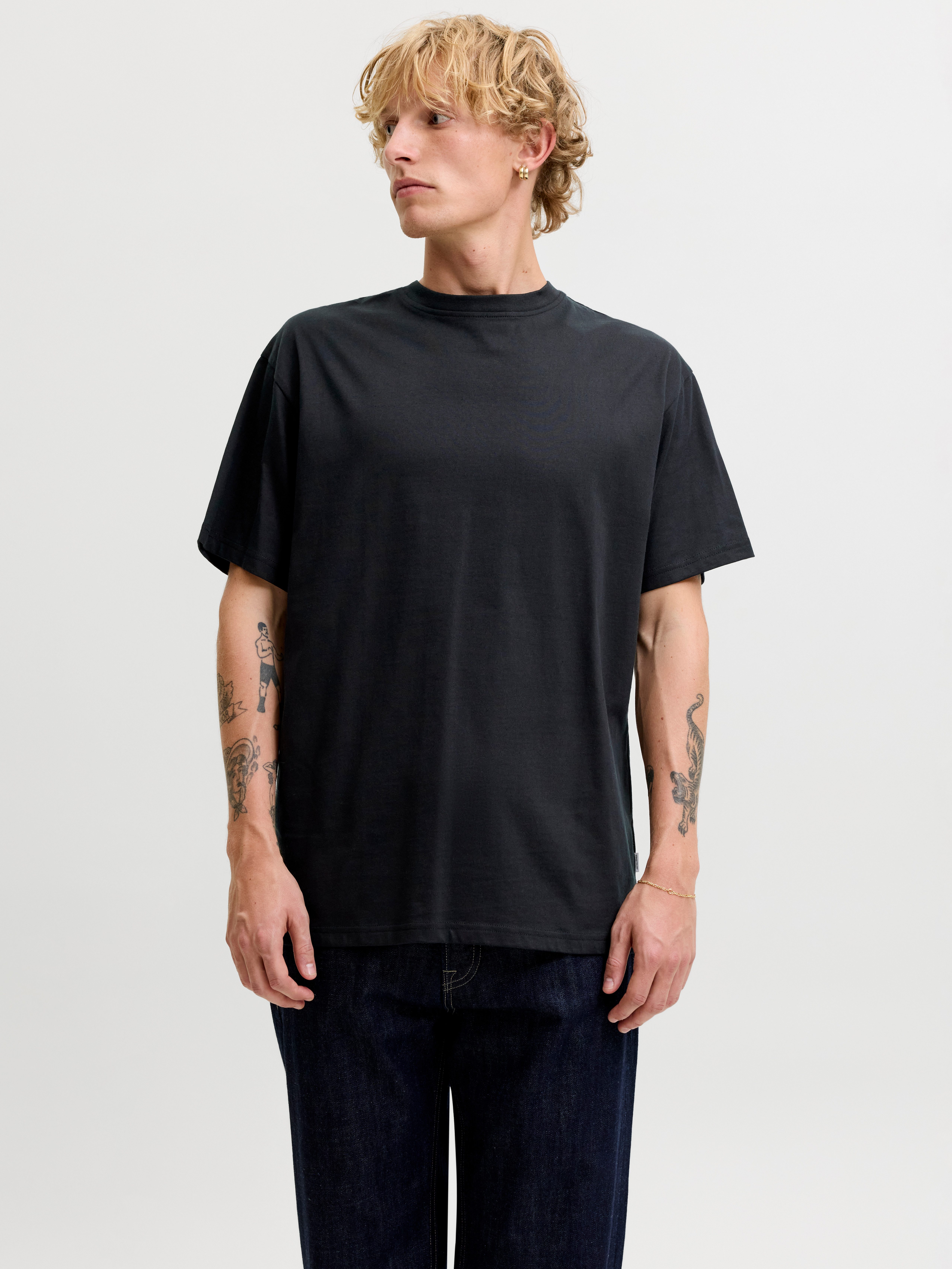 Jack & Jones Rundhalsshirt JJEORGANIC RELAXED TEE SS O-NECK NOOS Baumwolle, relaxed fit