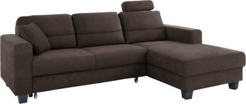 TRENDMANUFAKTUR Ecksofa Chamber, L-Form, wahlweise mit Schlaffunktion