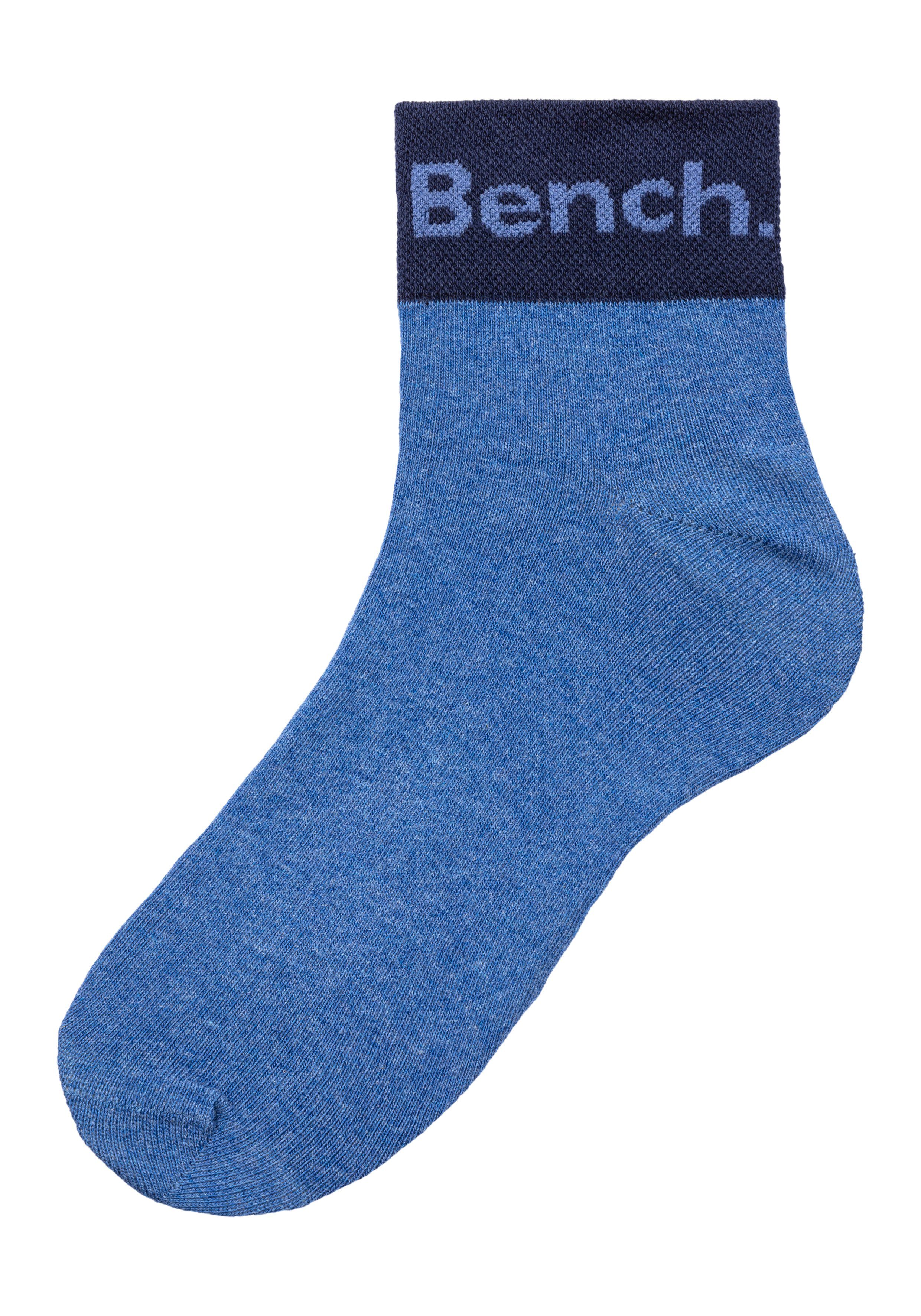 Bench. Kurzsocken (Packung, 8-Paar) mit eingestricktem Schriftzug am Bündchen