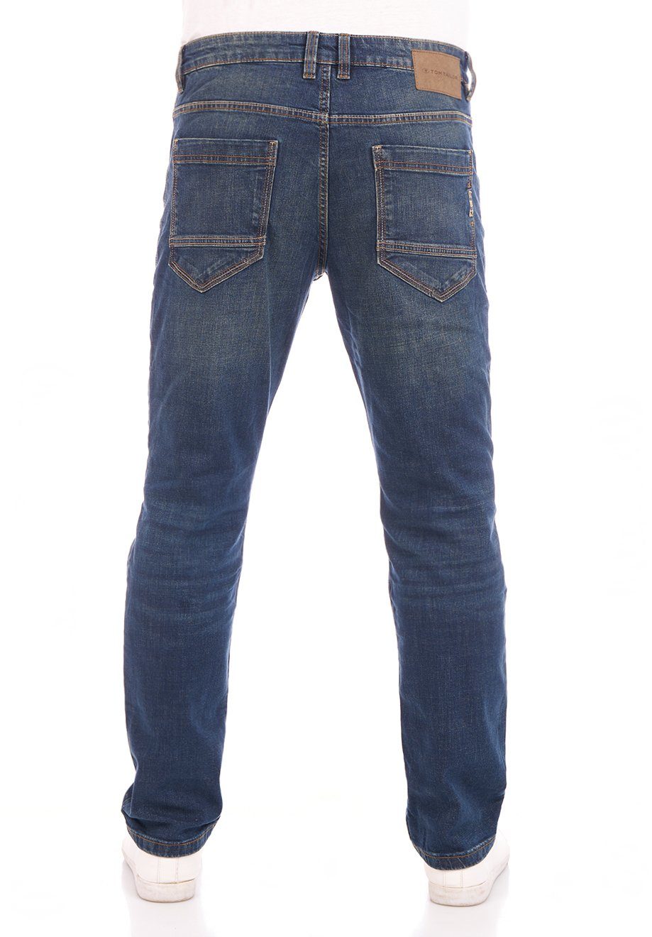 TAILOR (10147) Marvin TOM mit Herren Tint Stretch Hose Stone Denim Jeanshose Regular Blue Fit Denim Straight-Jeans