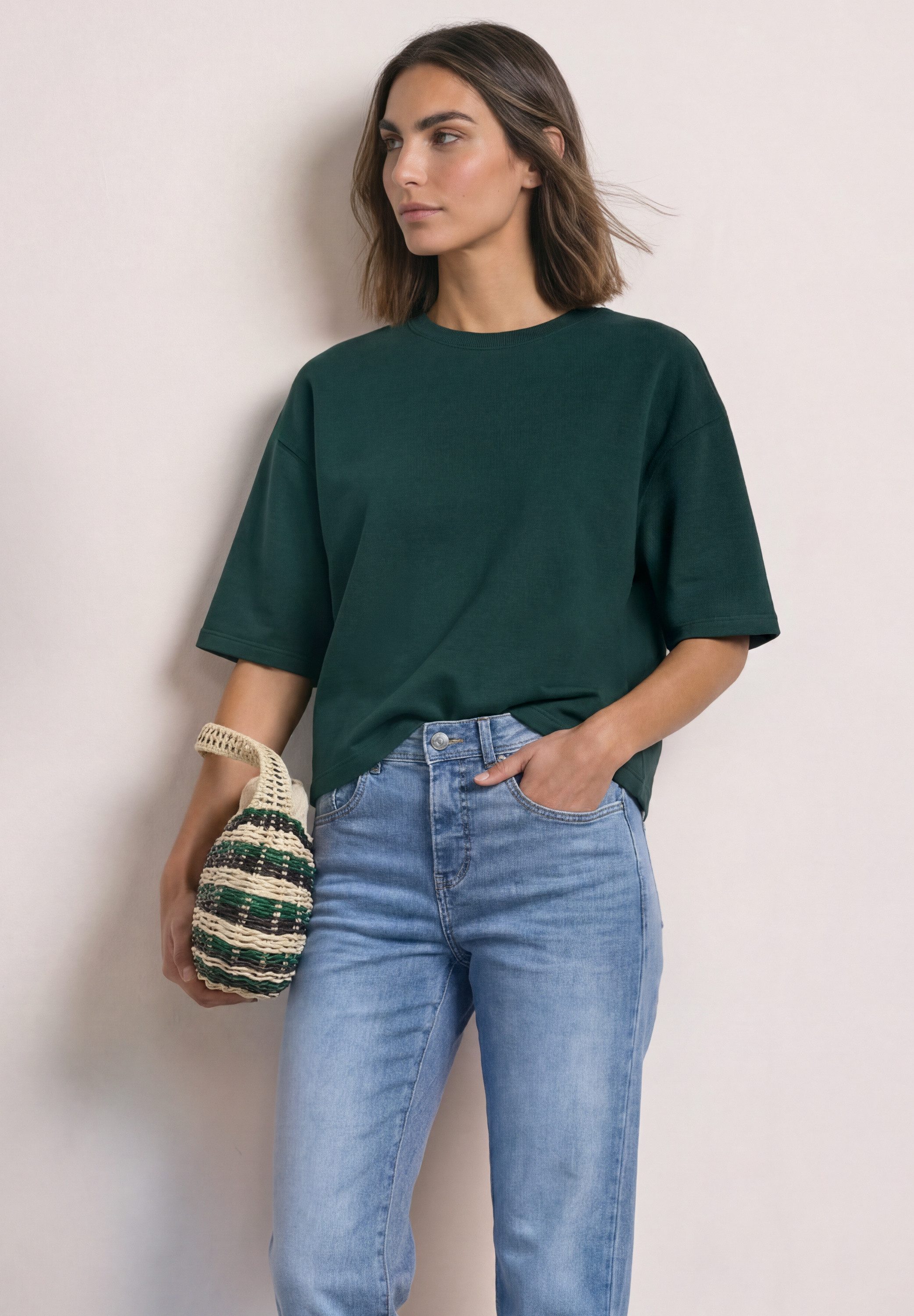 STREET ONE Sweatshirt mit Rundhalsausschnitt