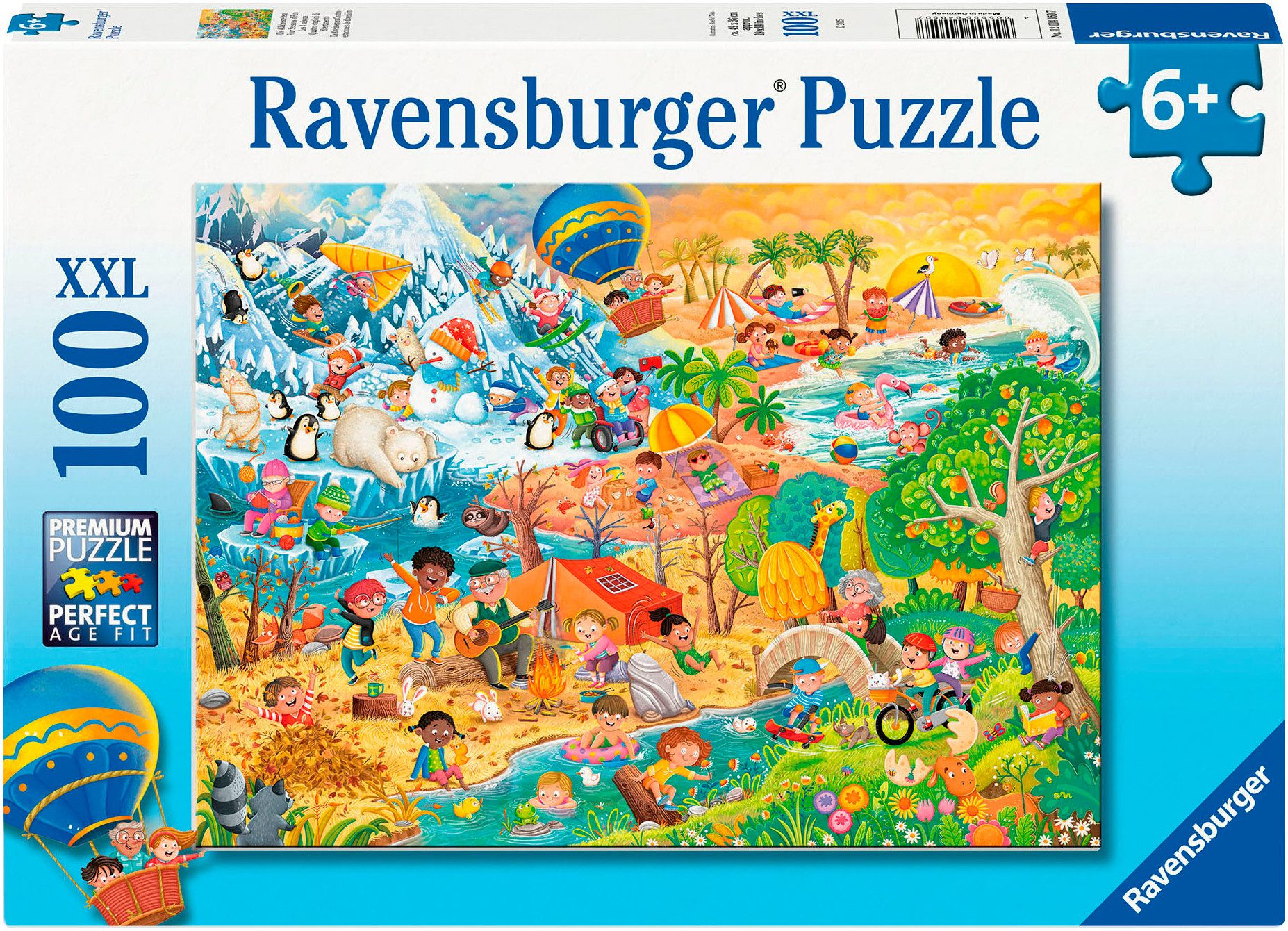 Ravensburger Puzzle Die 4 Jahreszeiten, 100 Puzzleteile, Made in Germany günstig online kaufen