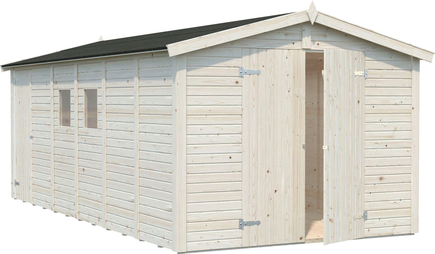 Palmako Gerätehaus Dan, BxT: 295x573 cm, natur