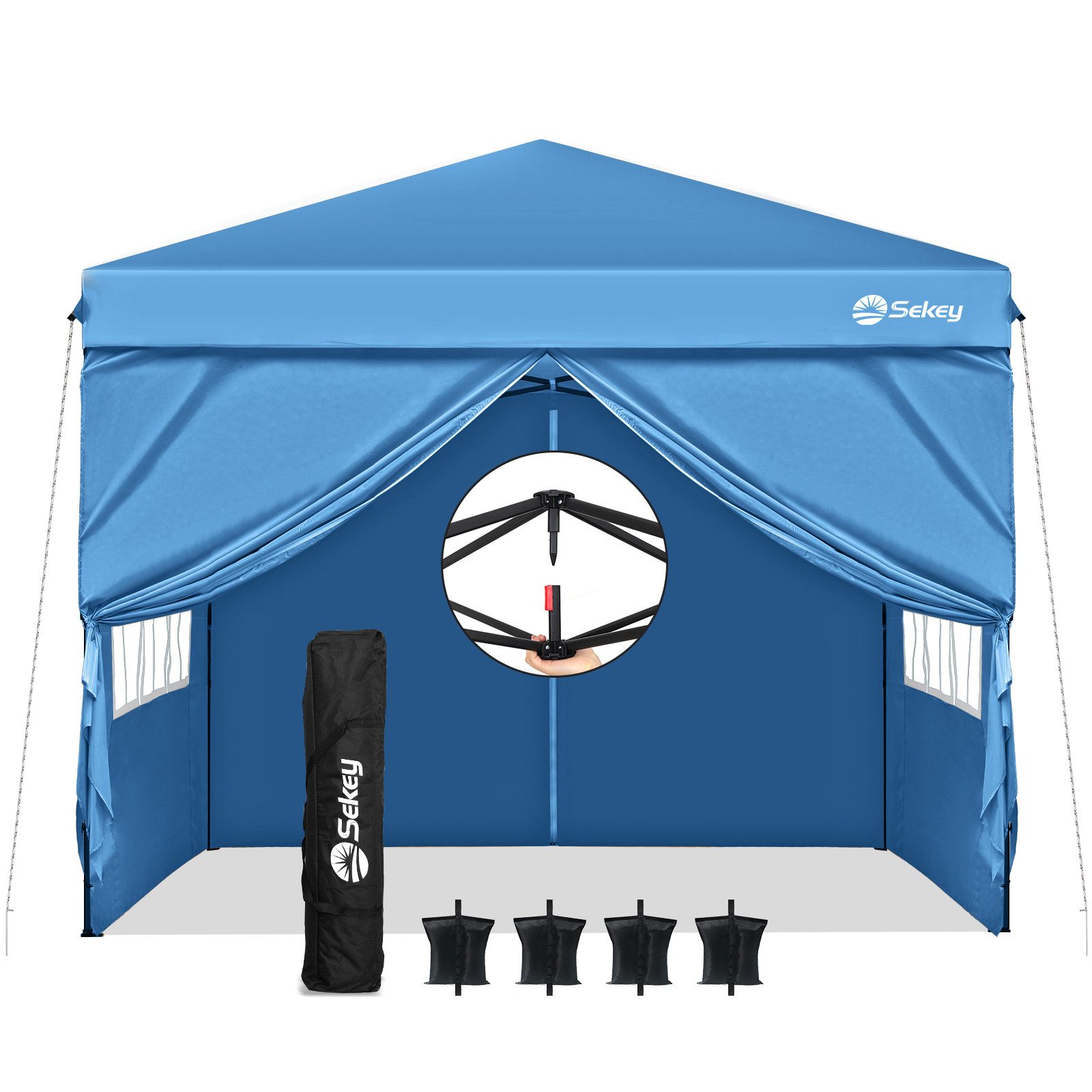 Sekey Faltpavillon 3x3 m Gartenpavillon mit günstig online kaufen