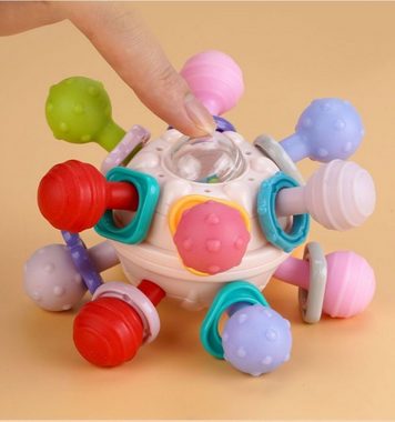 LENBEST Lernspielzeug Zahnen weicher Gummi kann Baby gekocht werden Hand Grip Bälle (1-St)
