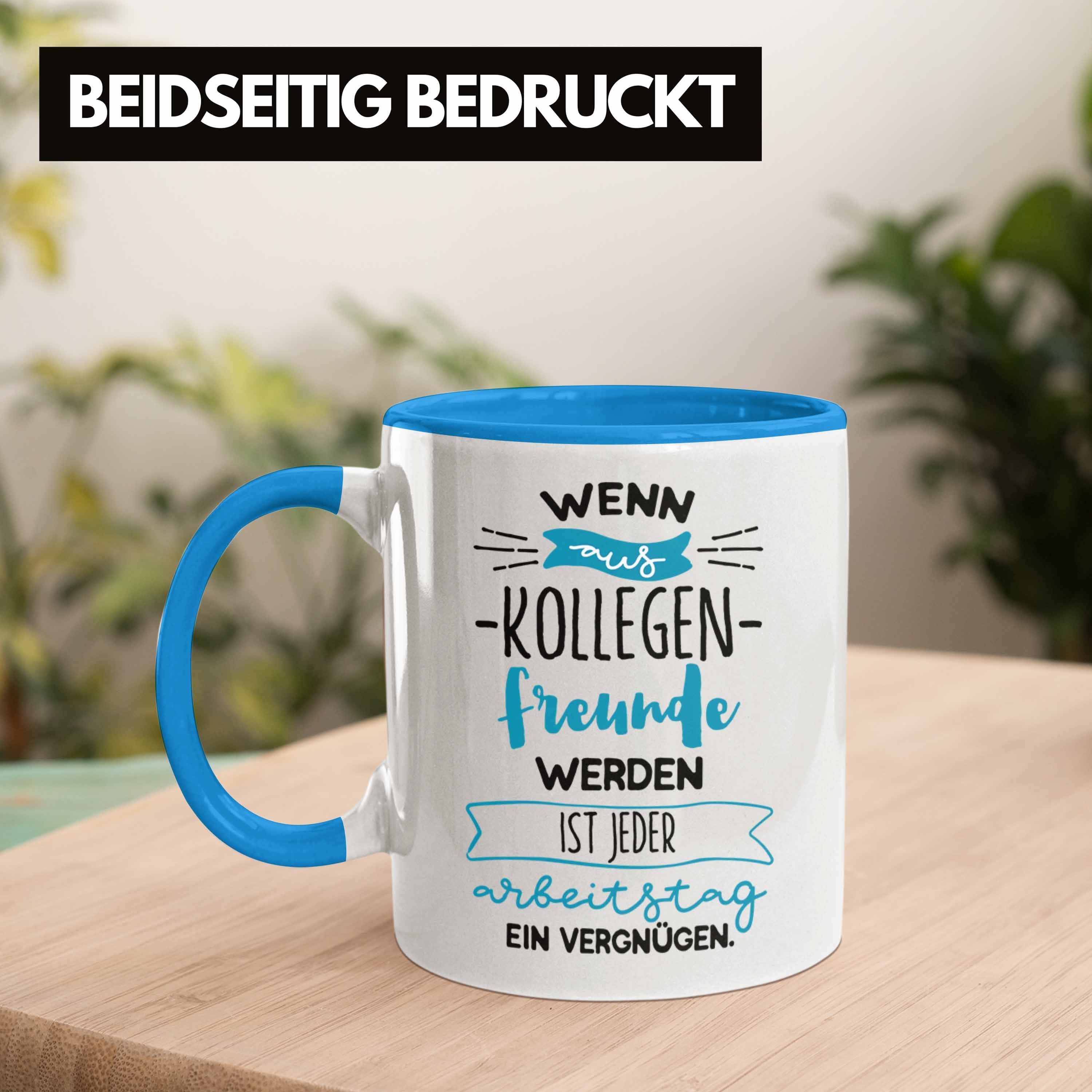 Abschied Geschenk Blau Kollege Tasse Trendation Tasse Trendation Bester Arbeitskollege Abs -