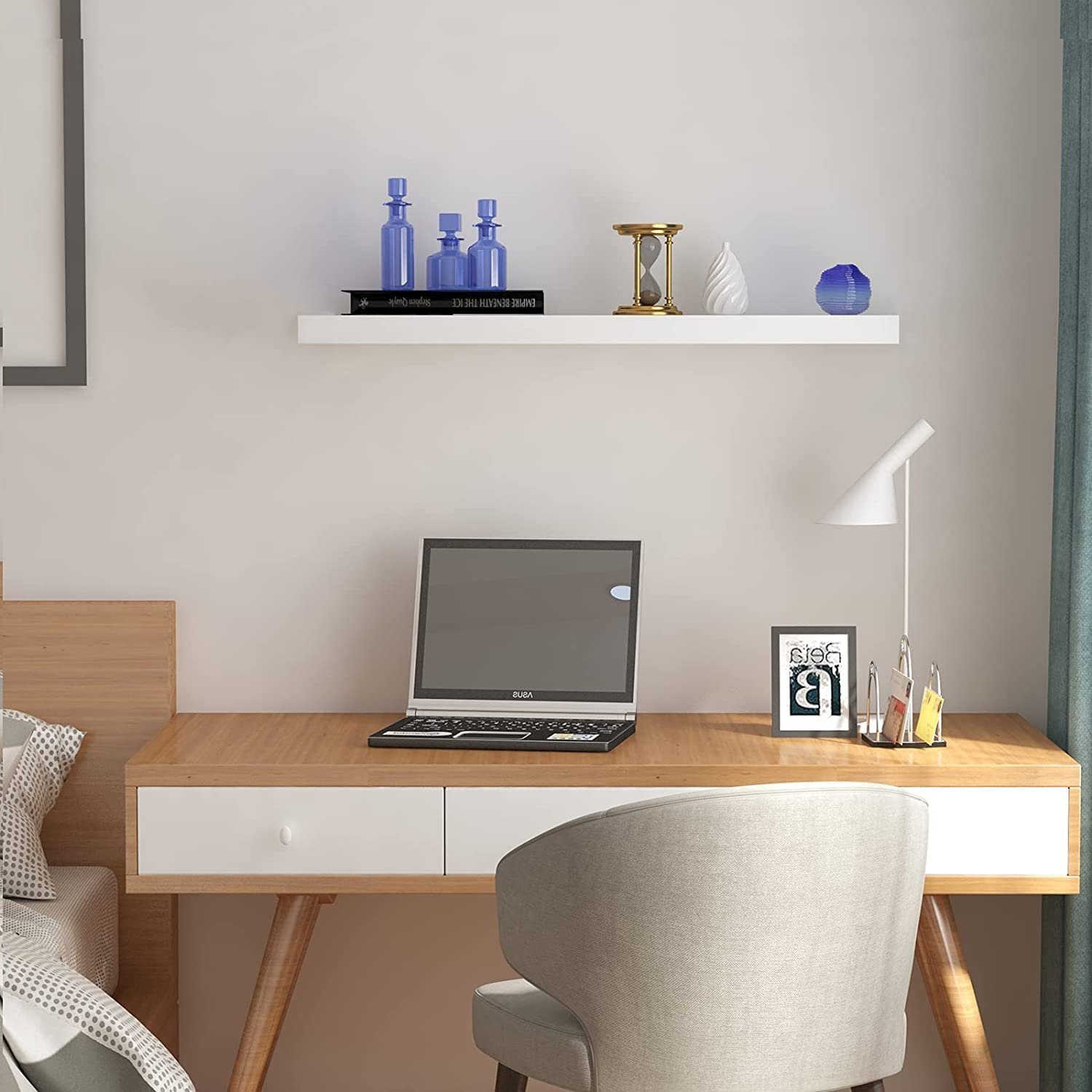 EUGAD Wandregal, 1-tlg., Holz Board Modern in verschiedenen Farben Größen günstig online kaufen